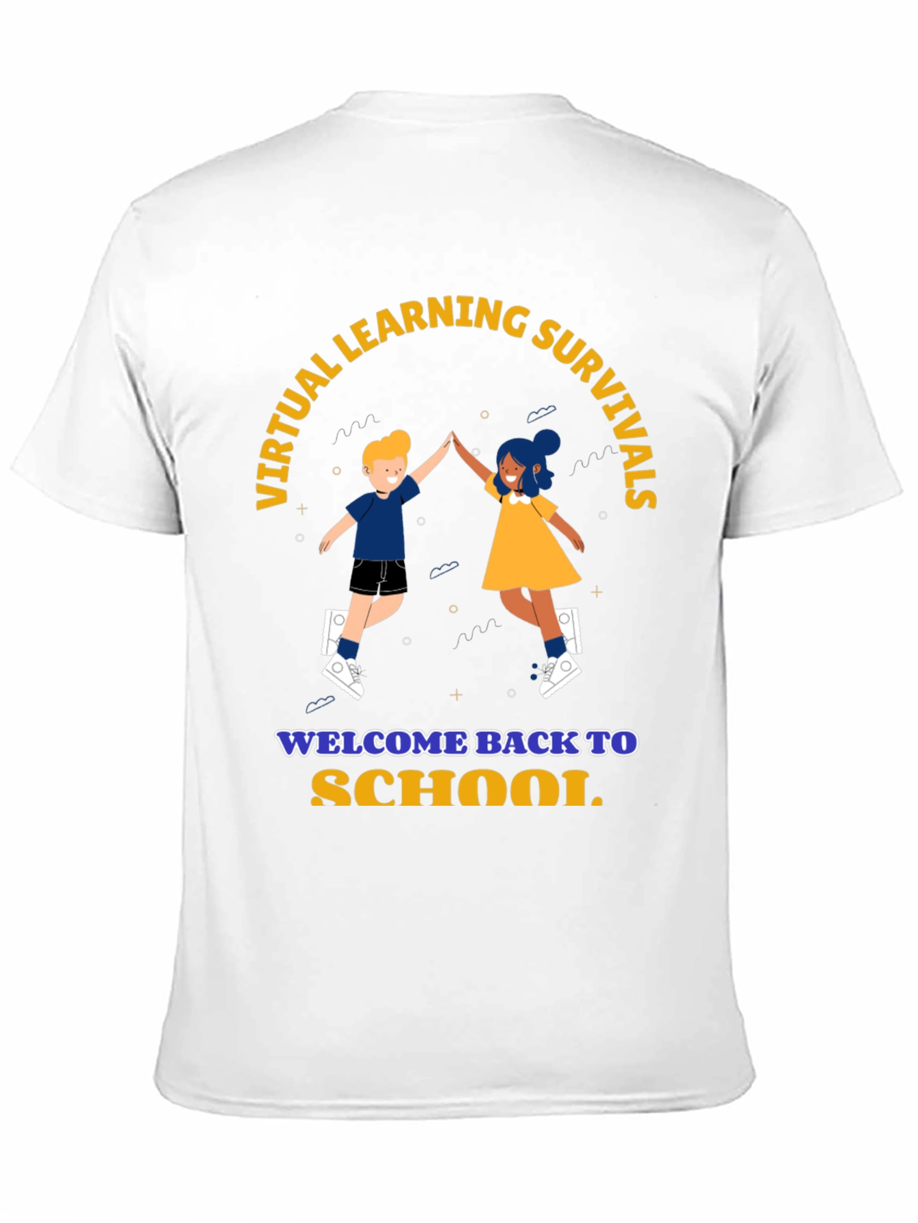 Black Virtual Learning Survival Back To School T-Shirt view 11