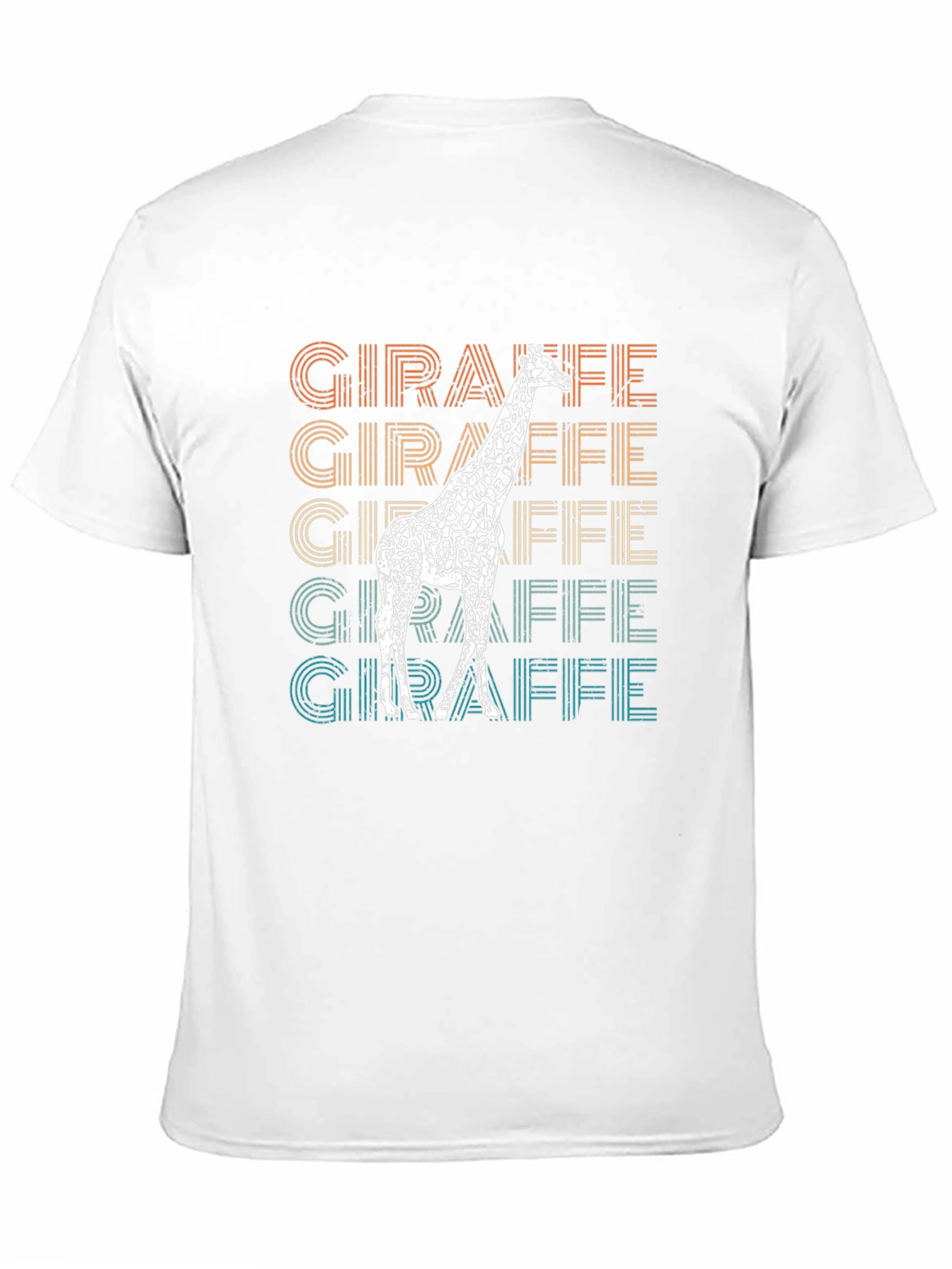 Black Retro Giraffe T-Shirt - Animal Lover Tee view 11