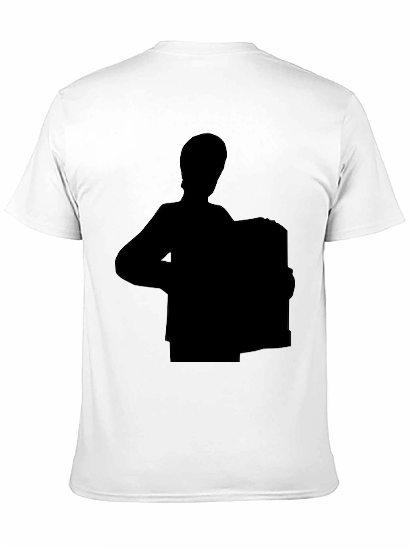 Black Men's Black Graphic Tee view 11