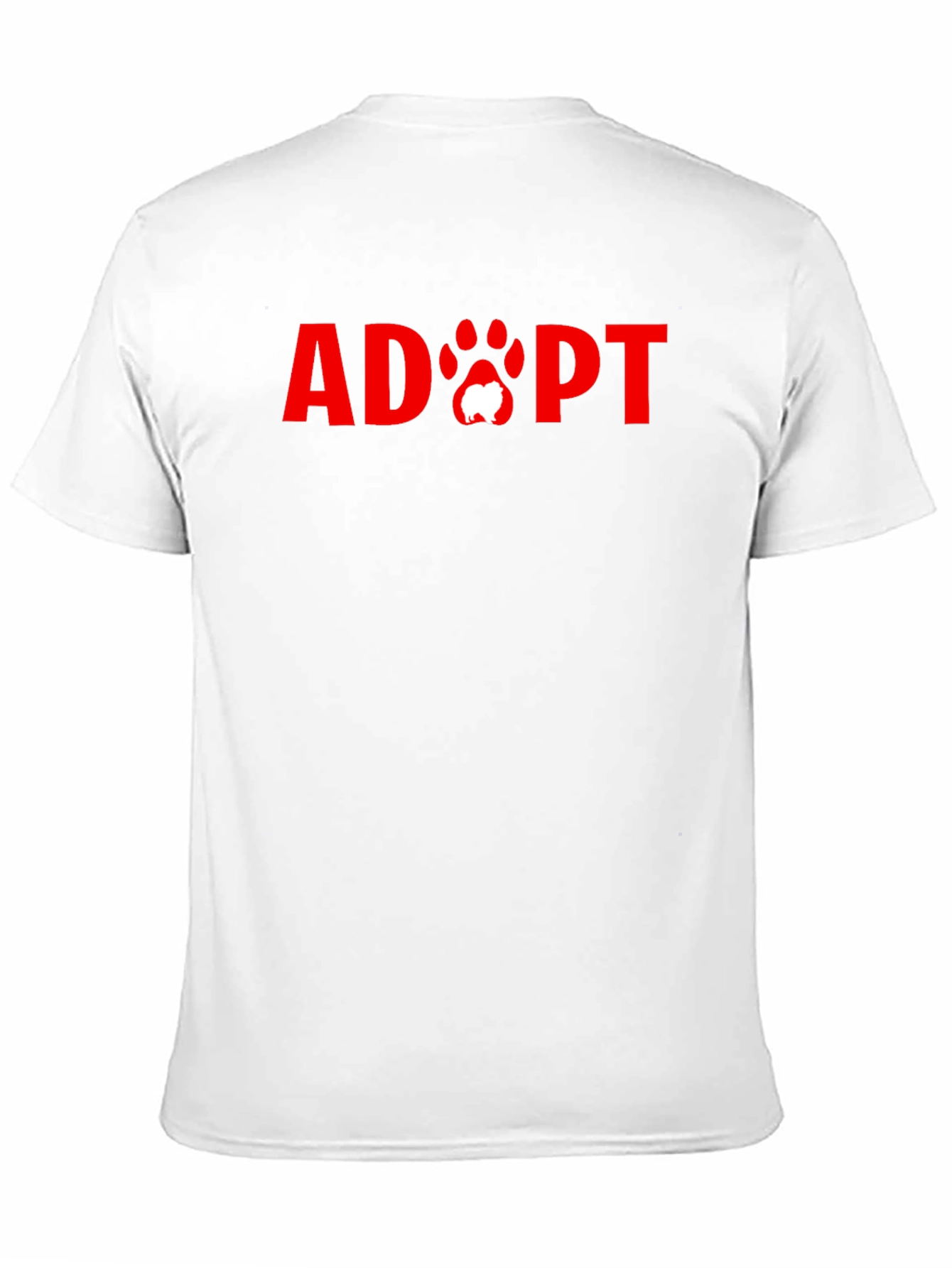 Black Adopt Dog T-Shirt, Animal Rescue Tee view 11