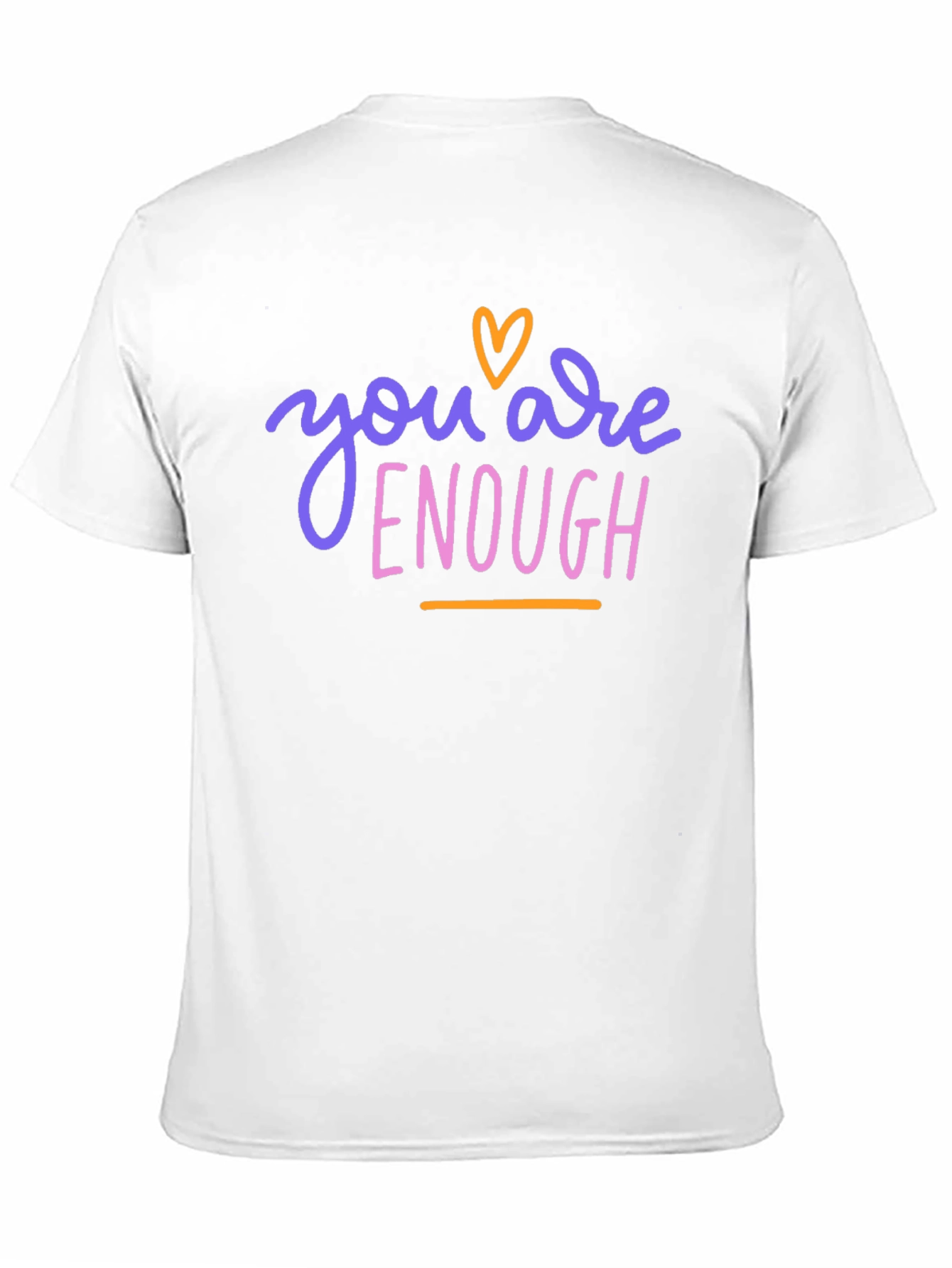 Black You Are Enough Graphic Tee - Black view 11