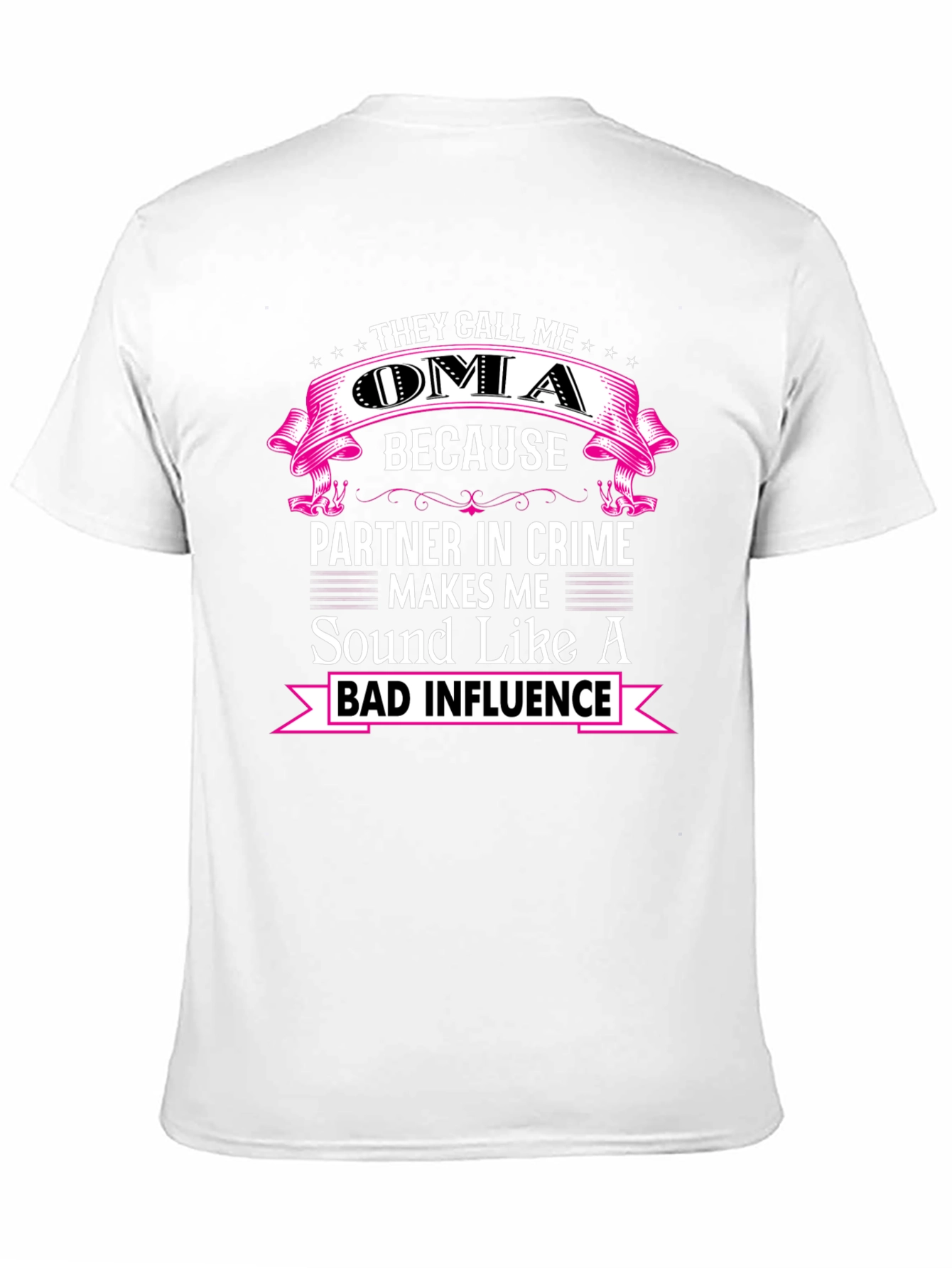 Black They Call Me Oma Funny T-Shirt view 11