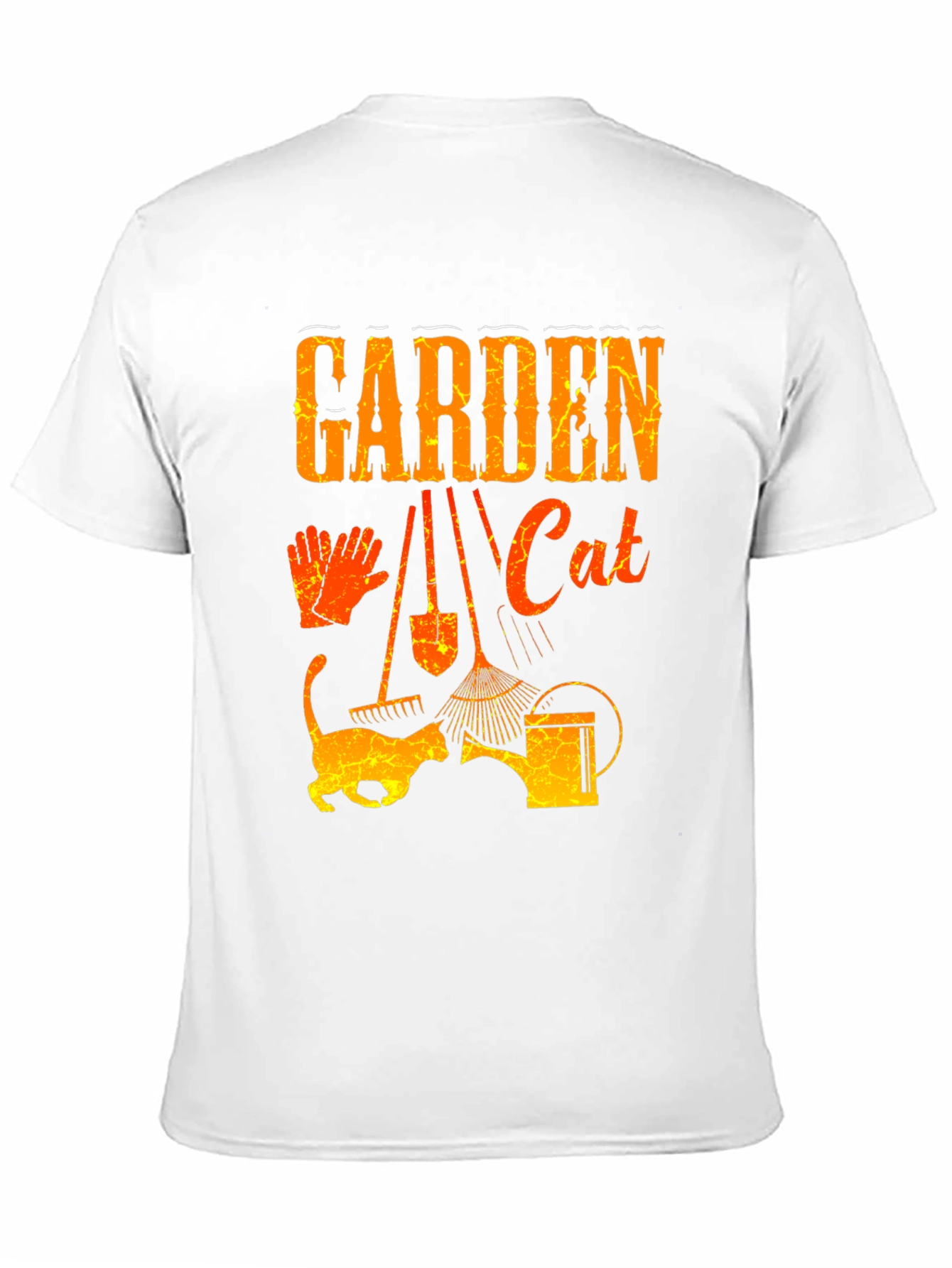 Black Garden Cat T-Shirt - Gardening Lover Tee view 11