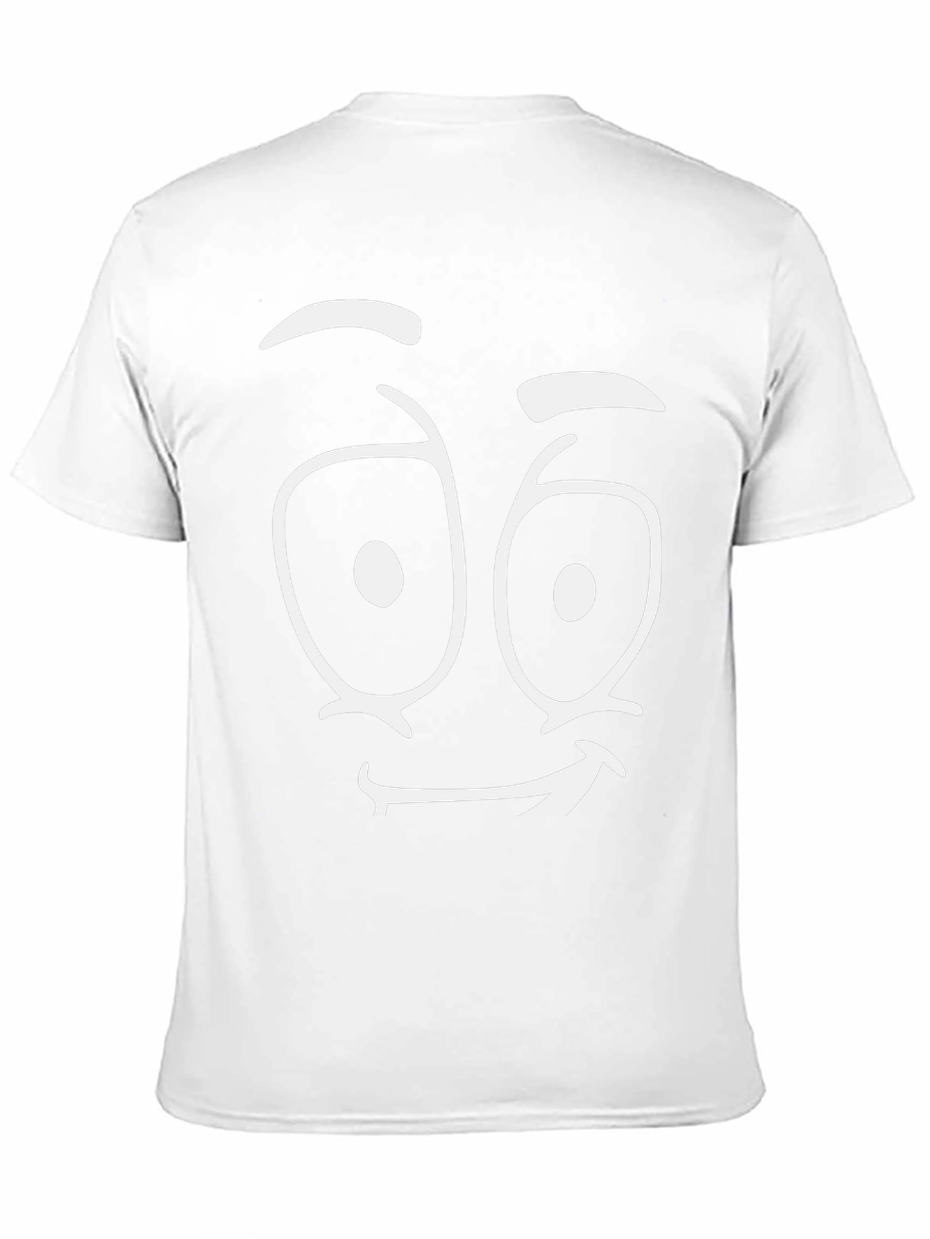 Black Funny Face Graphic Tee - Black Cotton T-Shirt view 11