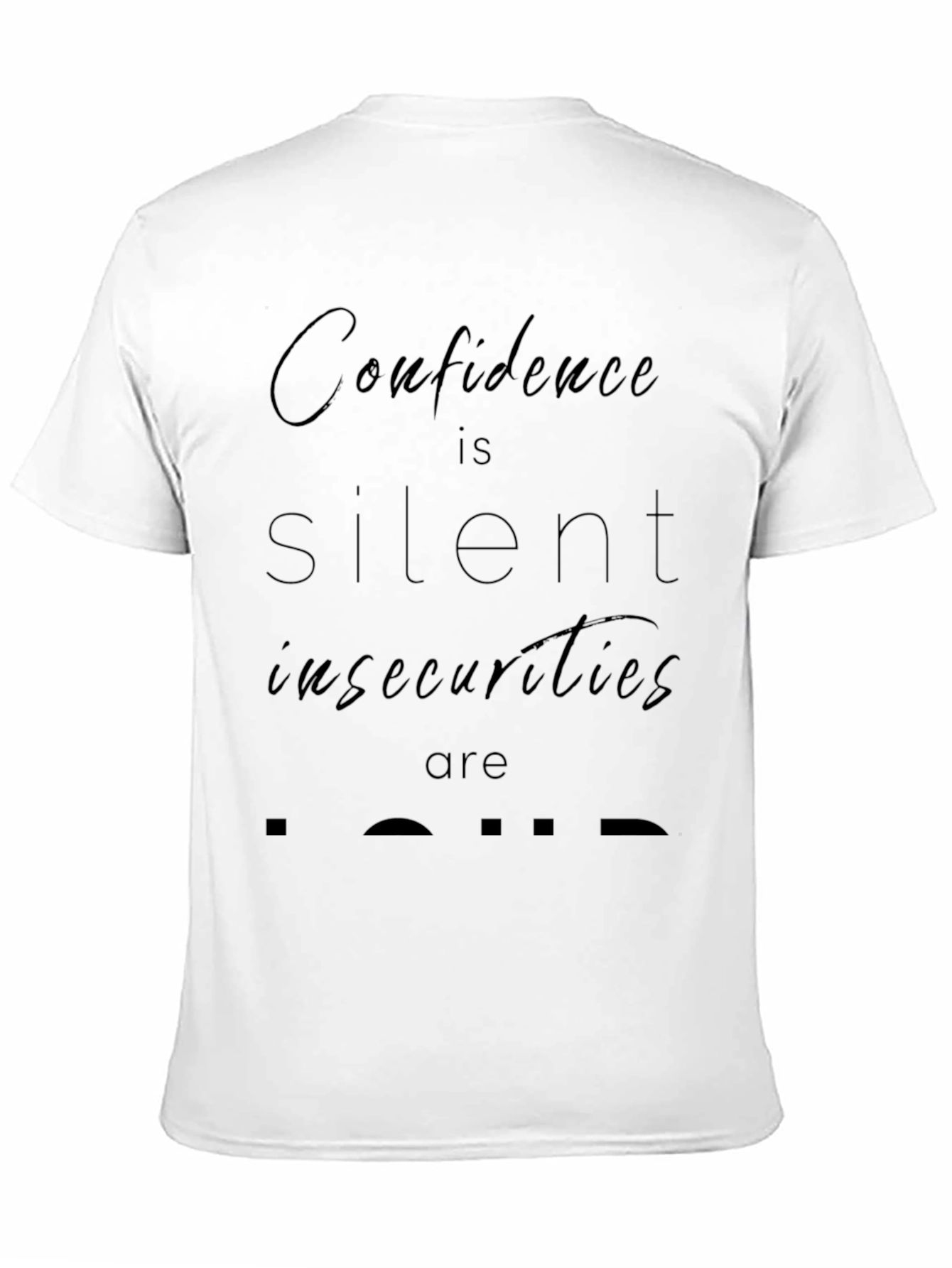 Black Confidence is Silent Graphic Tee view 11