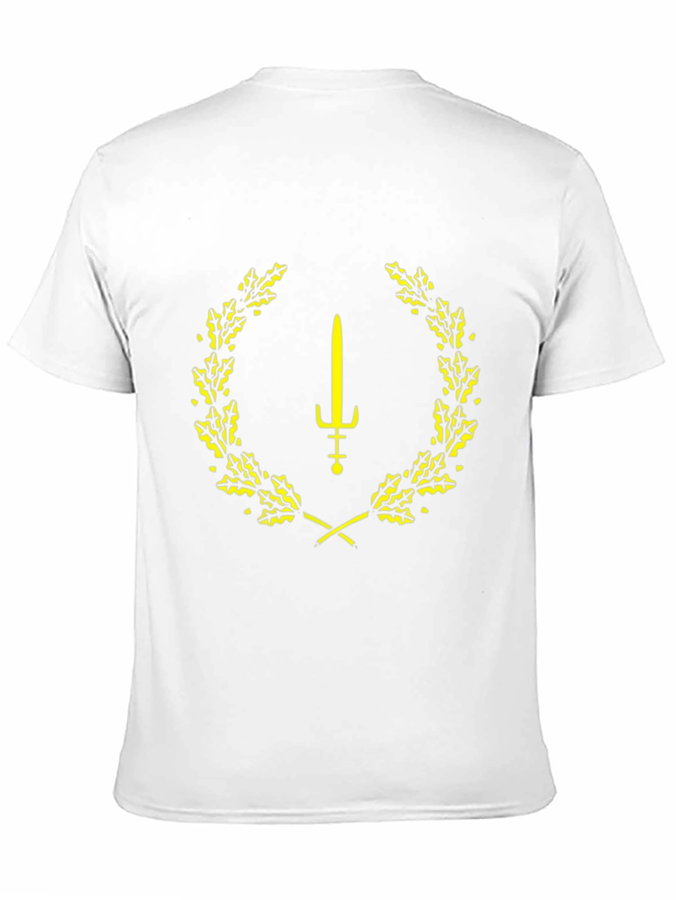 Black Sword & Laurel Wreath Graphic Tee - Black view 11