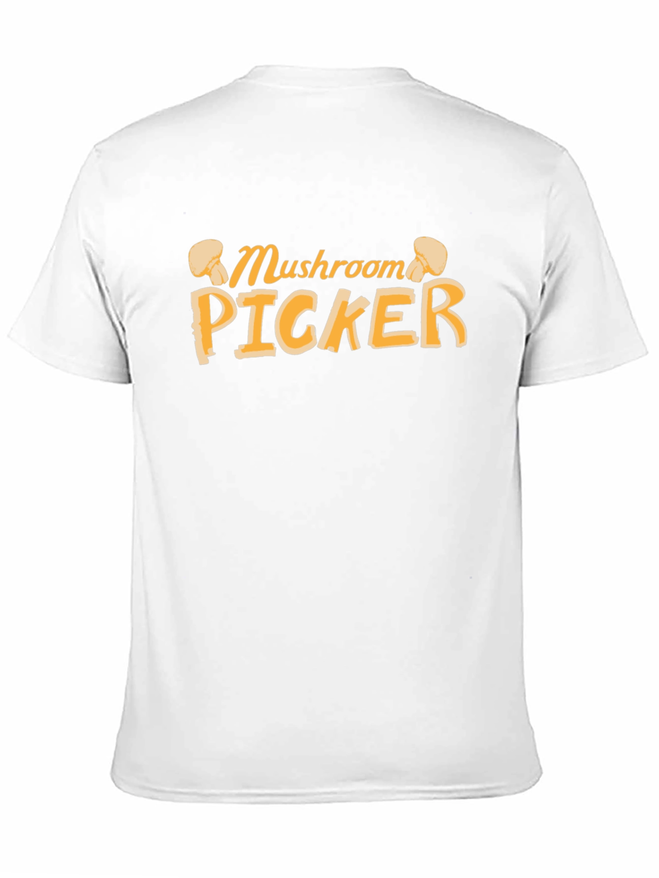 Black Mushroom Picker Graphic Tee - Black Cotton T-Shirt view 11