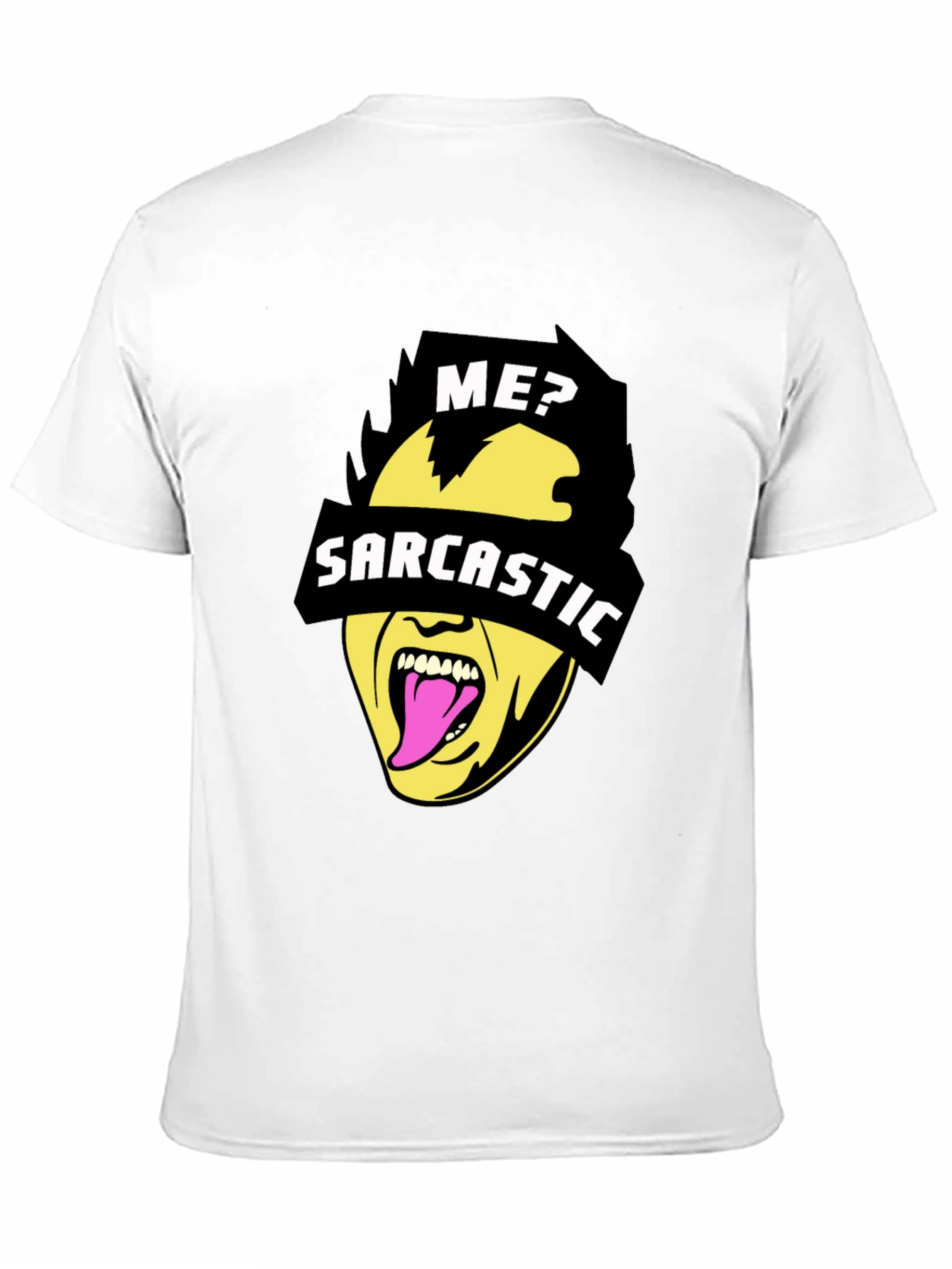 Black Sarcastic Graphic Tee - Black Novelty Humor T-Shirt view 11