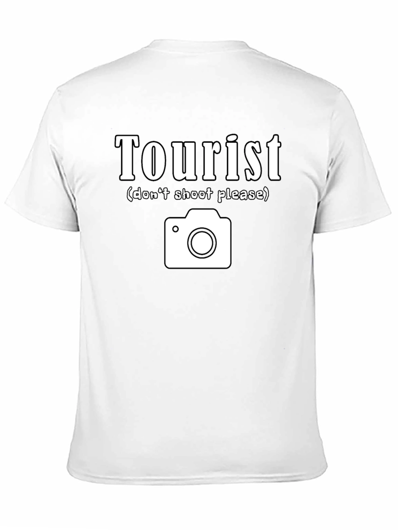 Black Tourist Graphic Tee - Funny Travel Shirt view 11