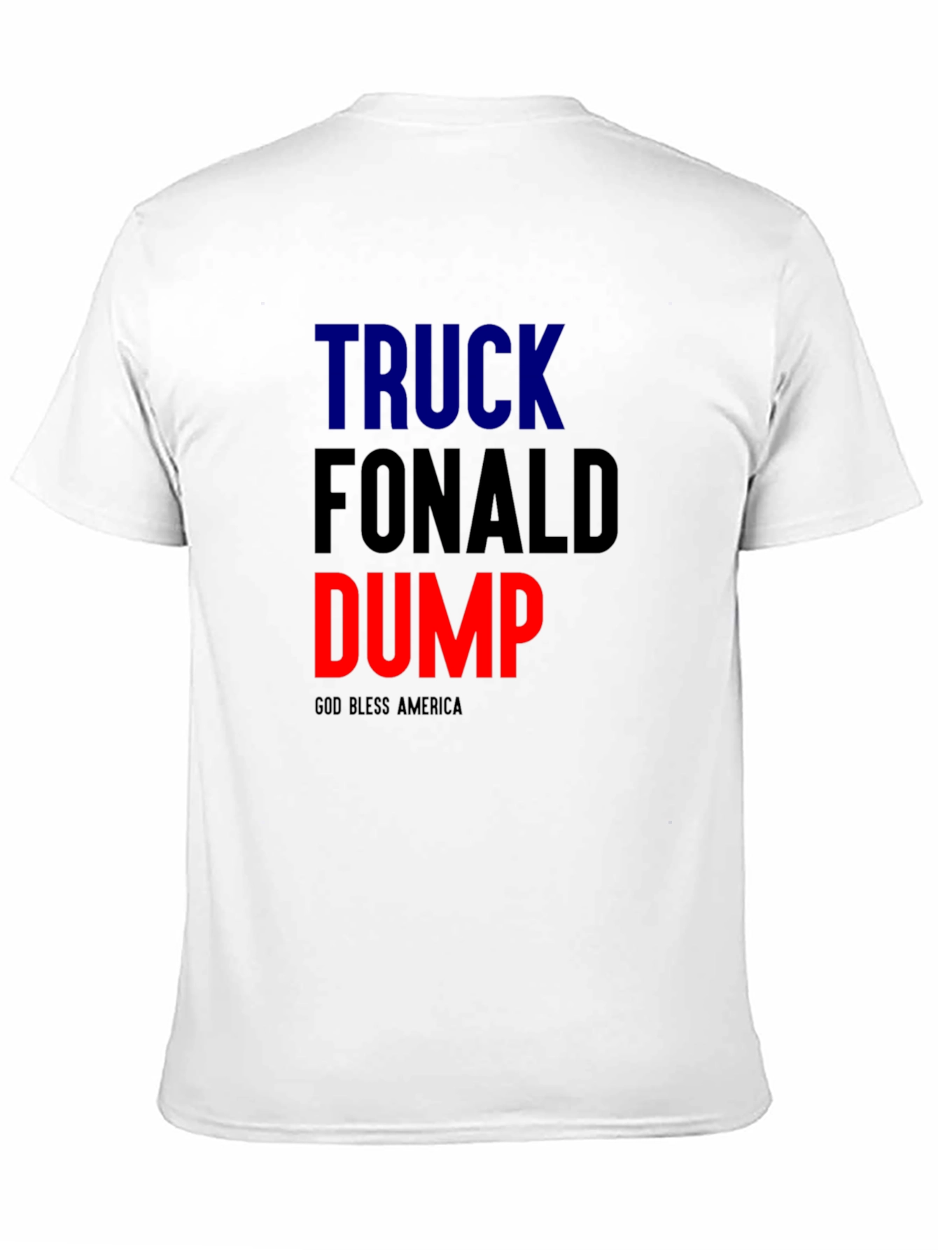 Black Truck Fonald Dump Slogan Graphic Tee view 11