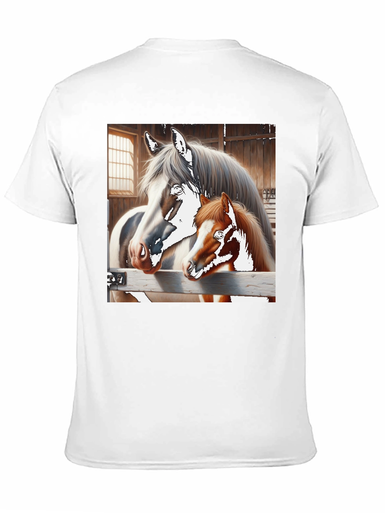 Black Horse and Foal Graphic Tee view 11