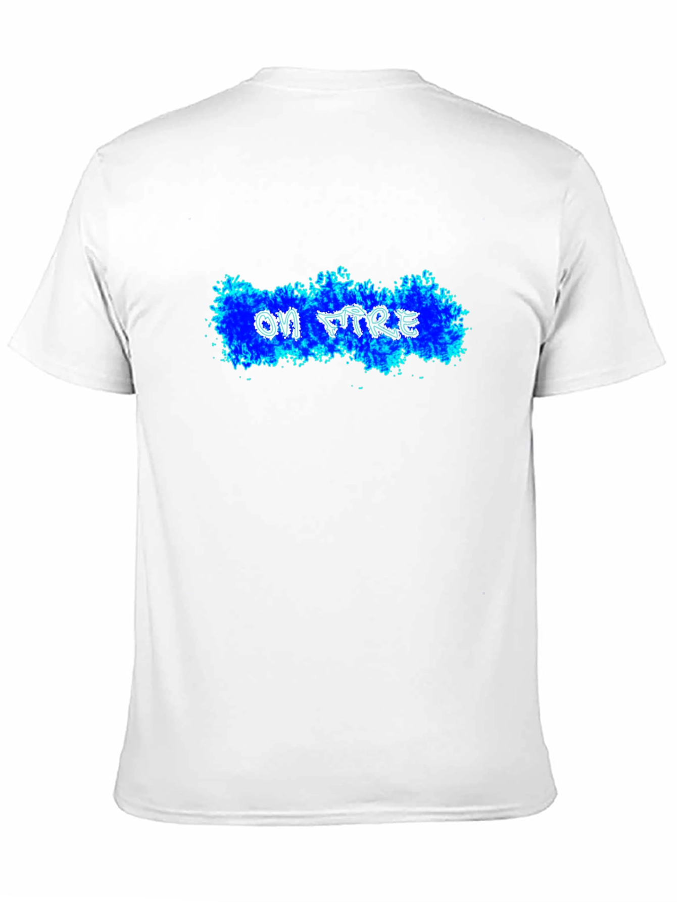 Black On Fire Black T-Shirt - Cool Graphic Tee view 11