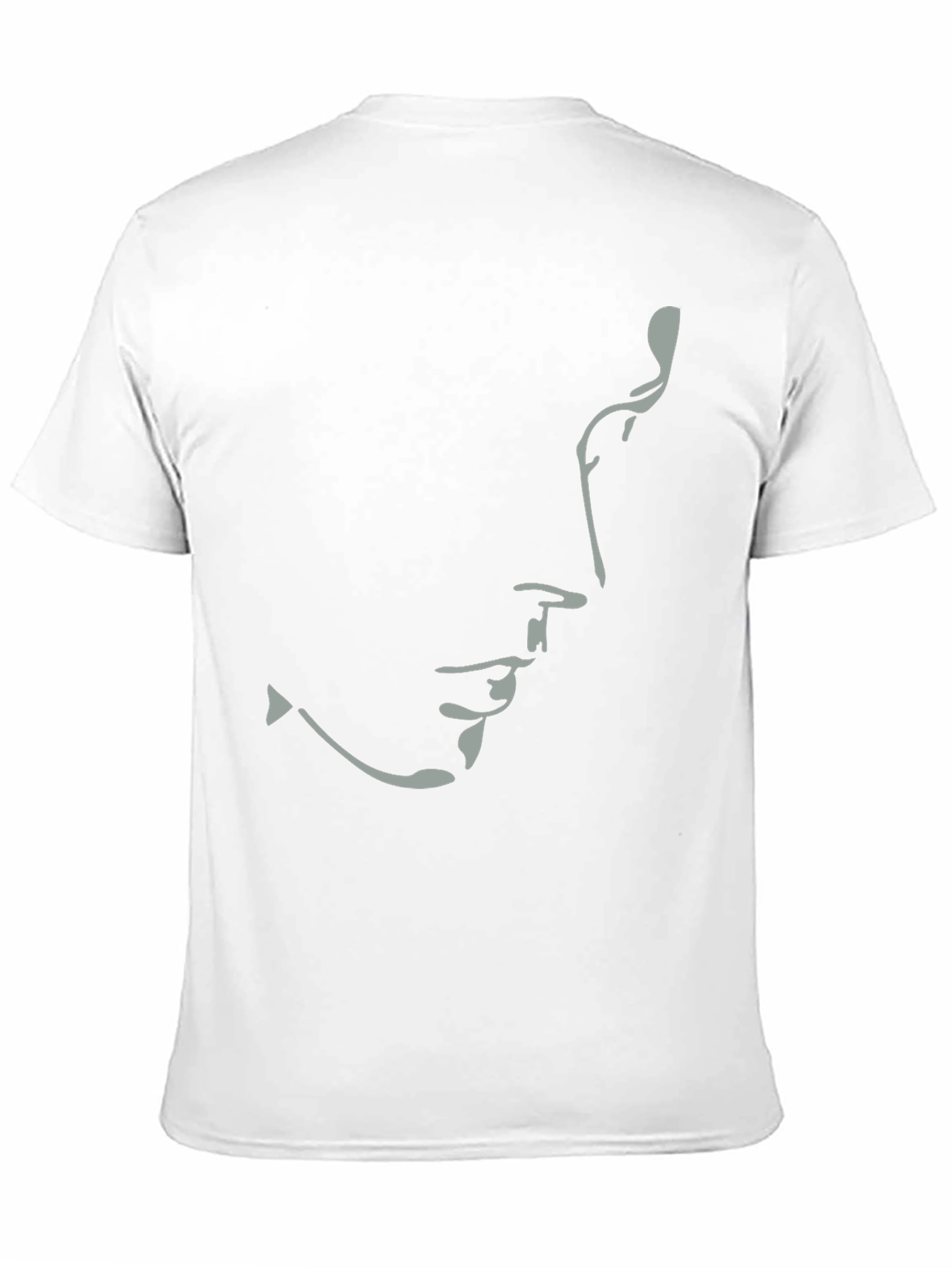 Black Minimalist Silhouette T-Shirt - Unisex Soft Cotton Tee view 11