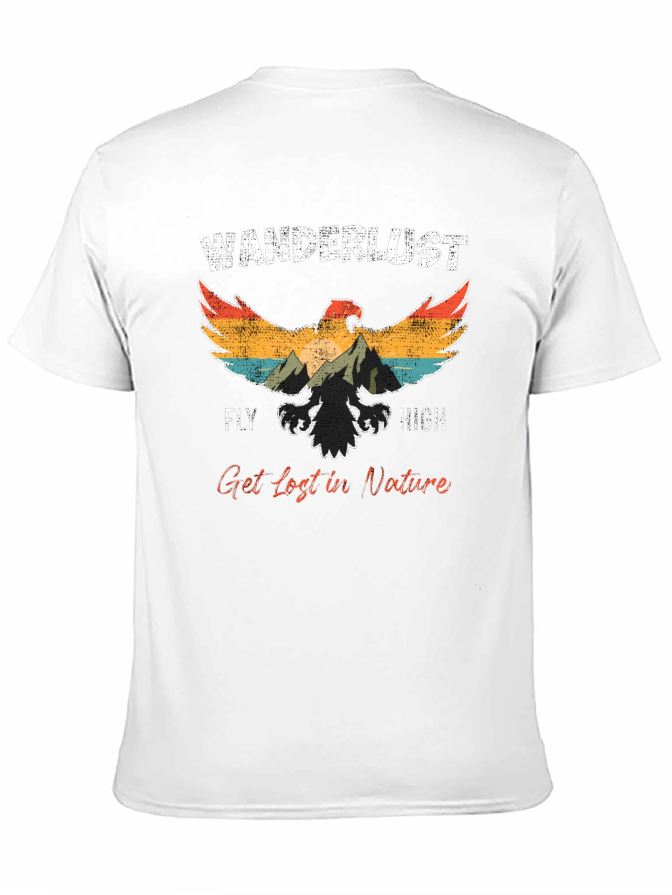 Black Wanderlust Eagle Graphic Tee - Fly High! view 11