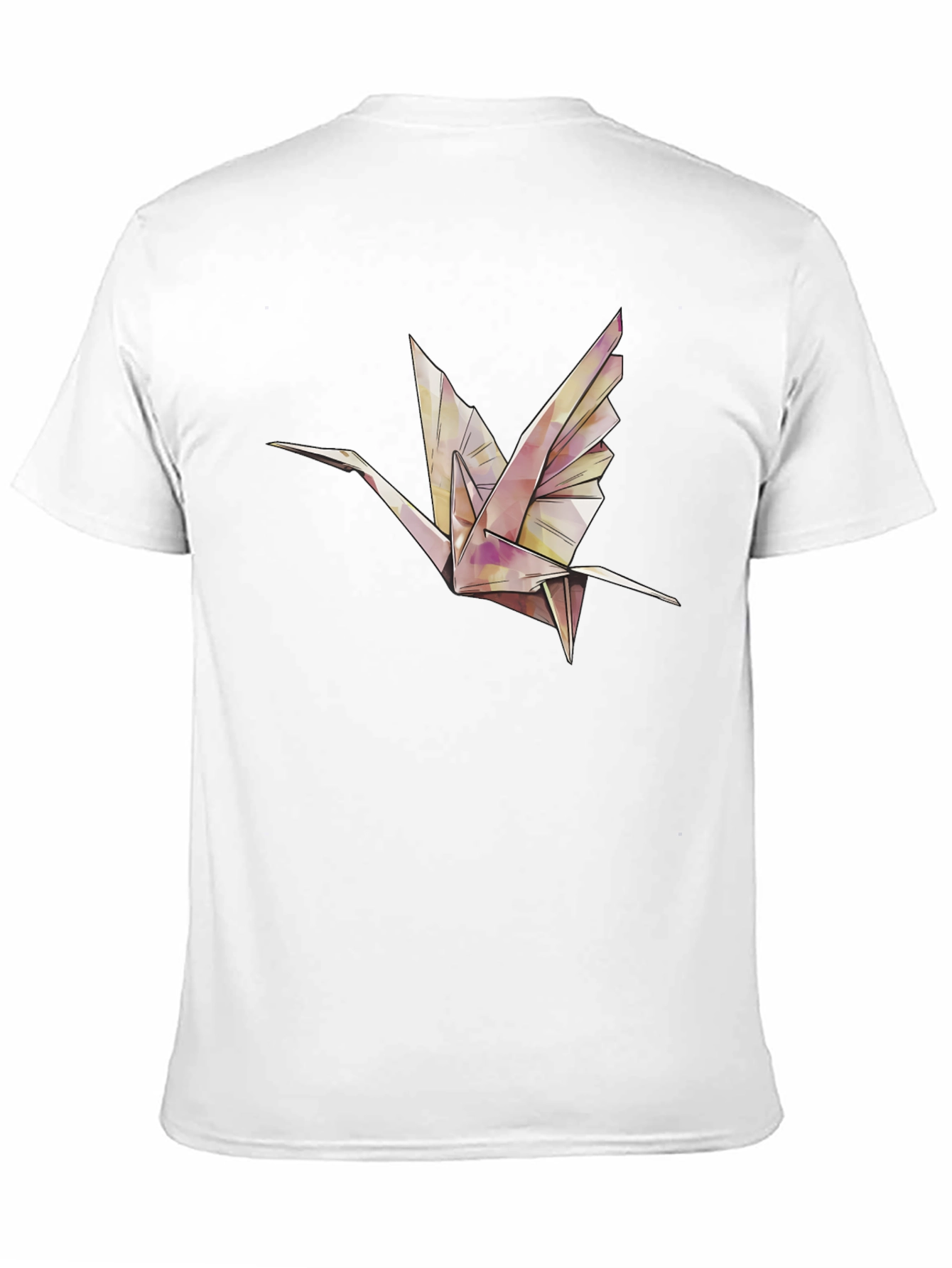 Black Origami Crane Graphic Tee - Stylish Black T-Shirt view 11