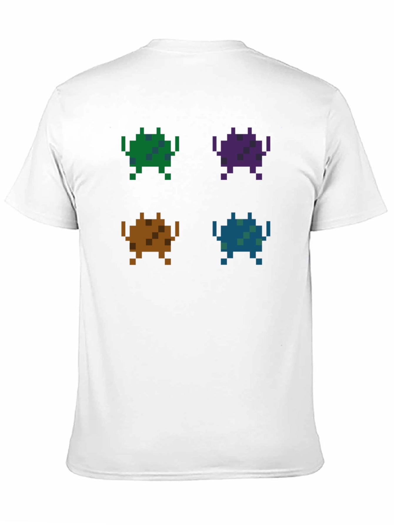 Black Retro Pixel Alien T-Shirt view 11