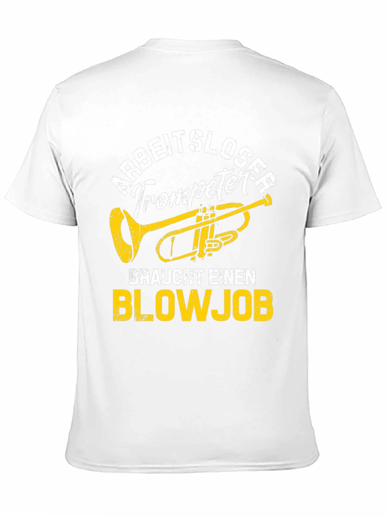 Black Arbeitsloser Trompeter Blowjob T-Shirt view 11