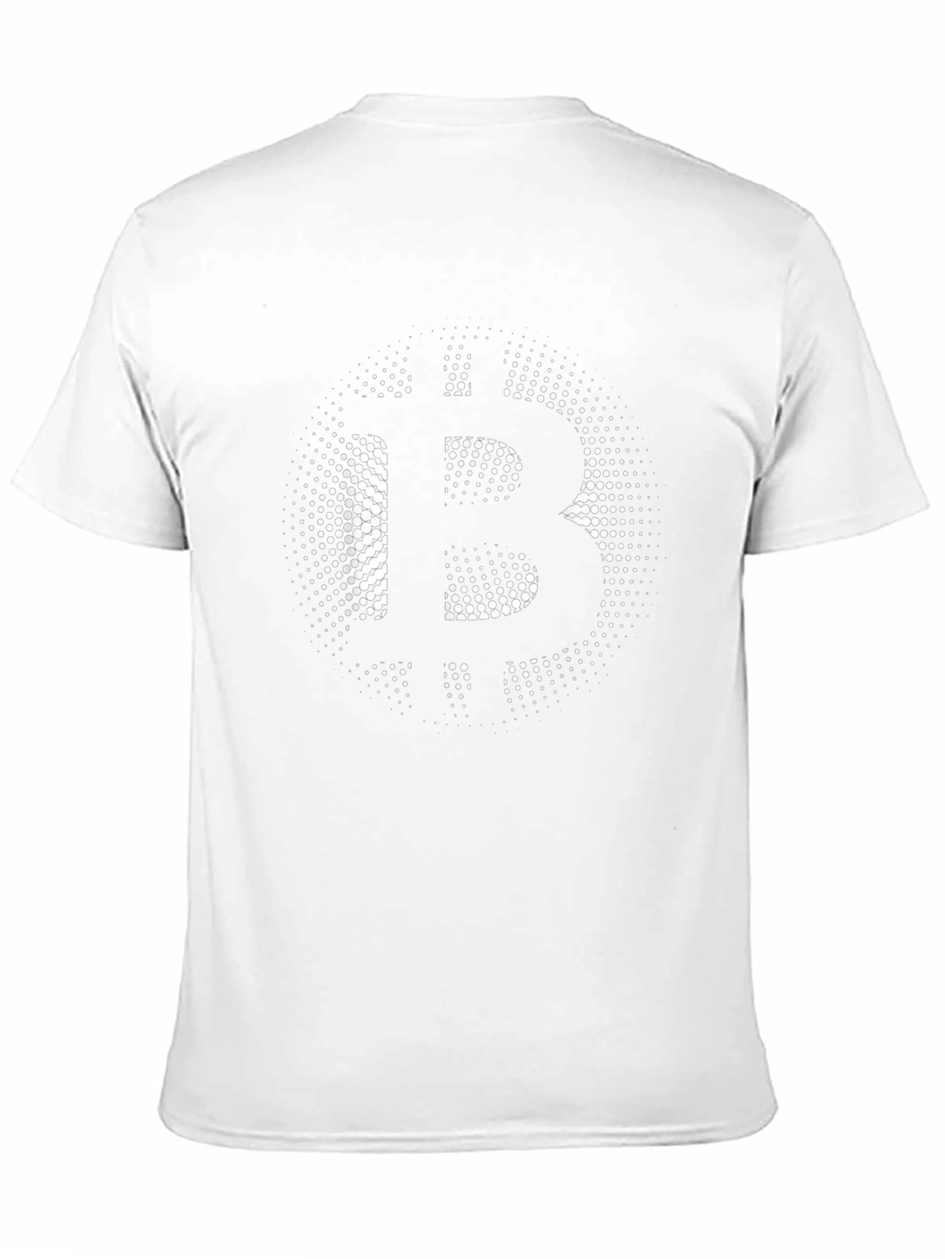 Black Bitcoin Halftone Black T-Shirt - Crypto Currency Tee view 11