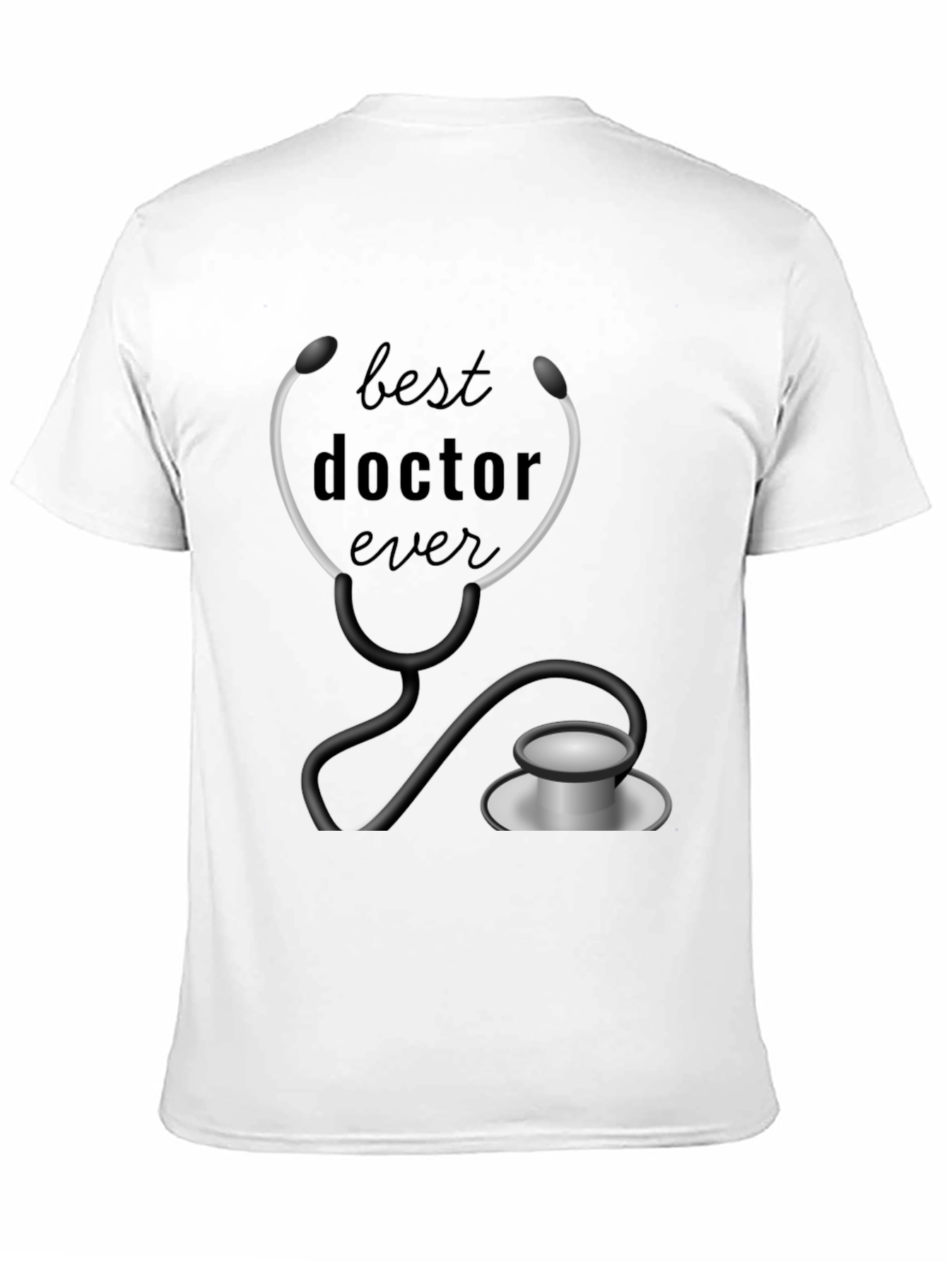 Black Best Doctor Ever Black T-Shirt Graphic Tee view 11