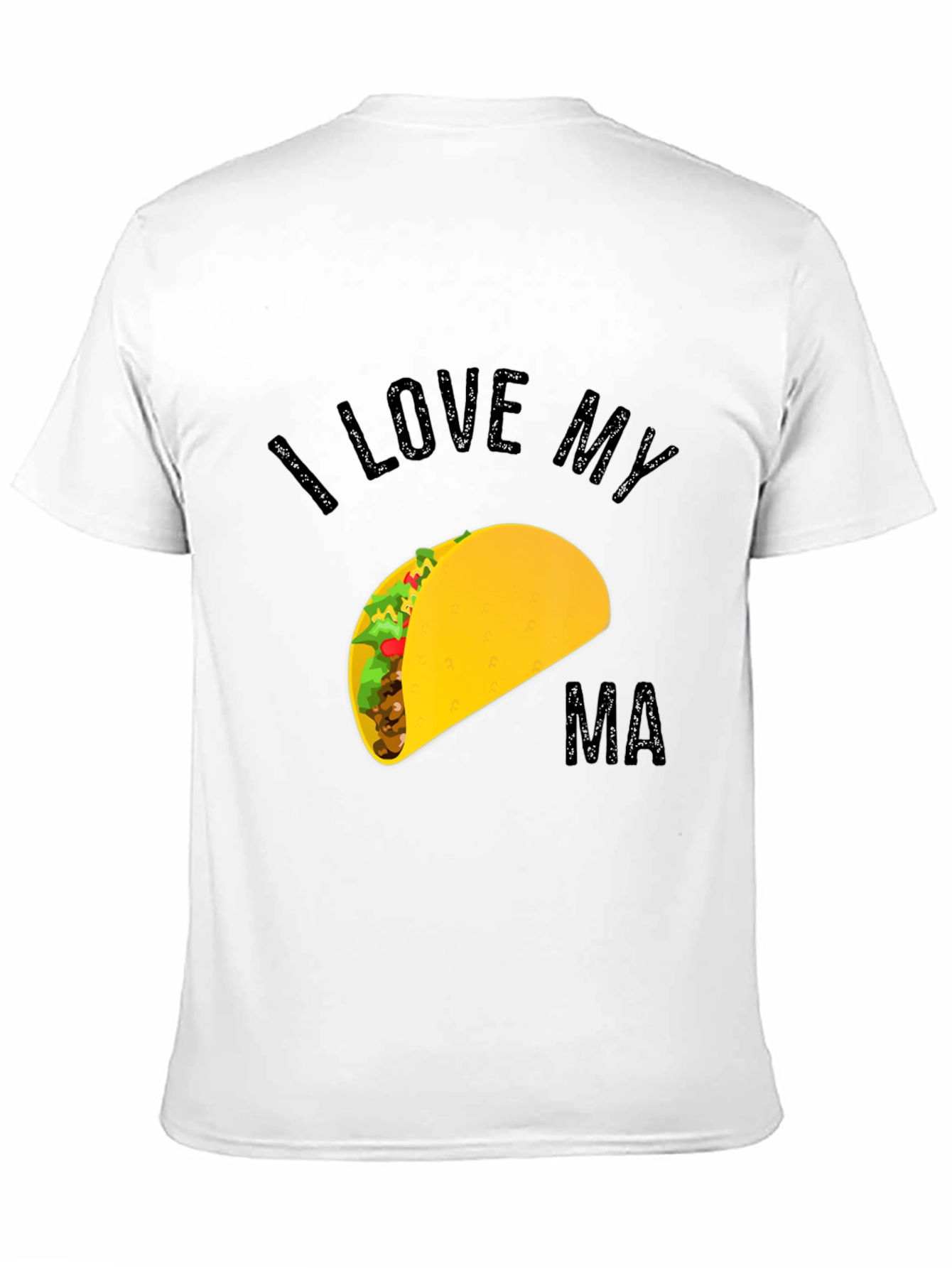 Black I Love My Ma Taco Graphic Tee view 11