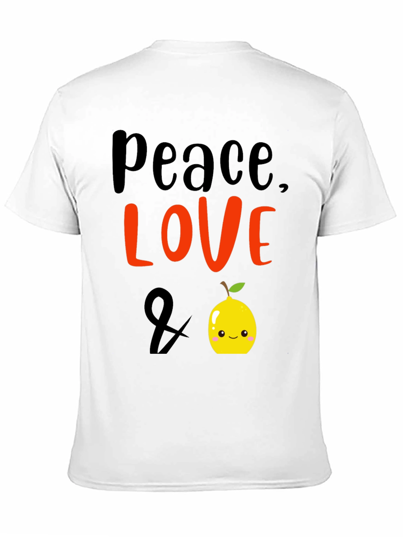 Black Peace, Love & Lemon Graphic Tee - Black view 11