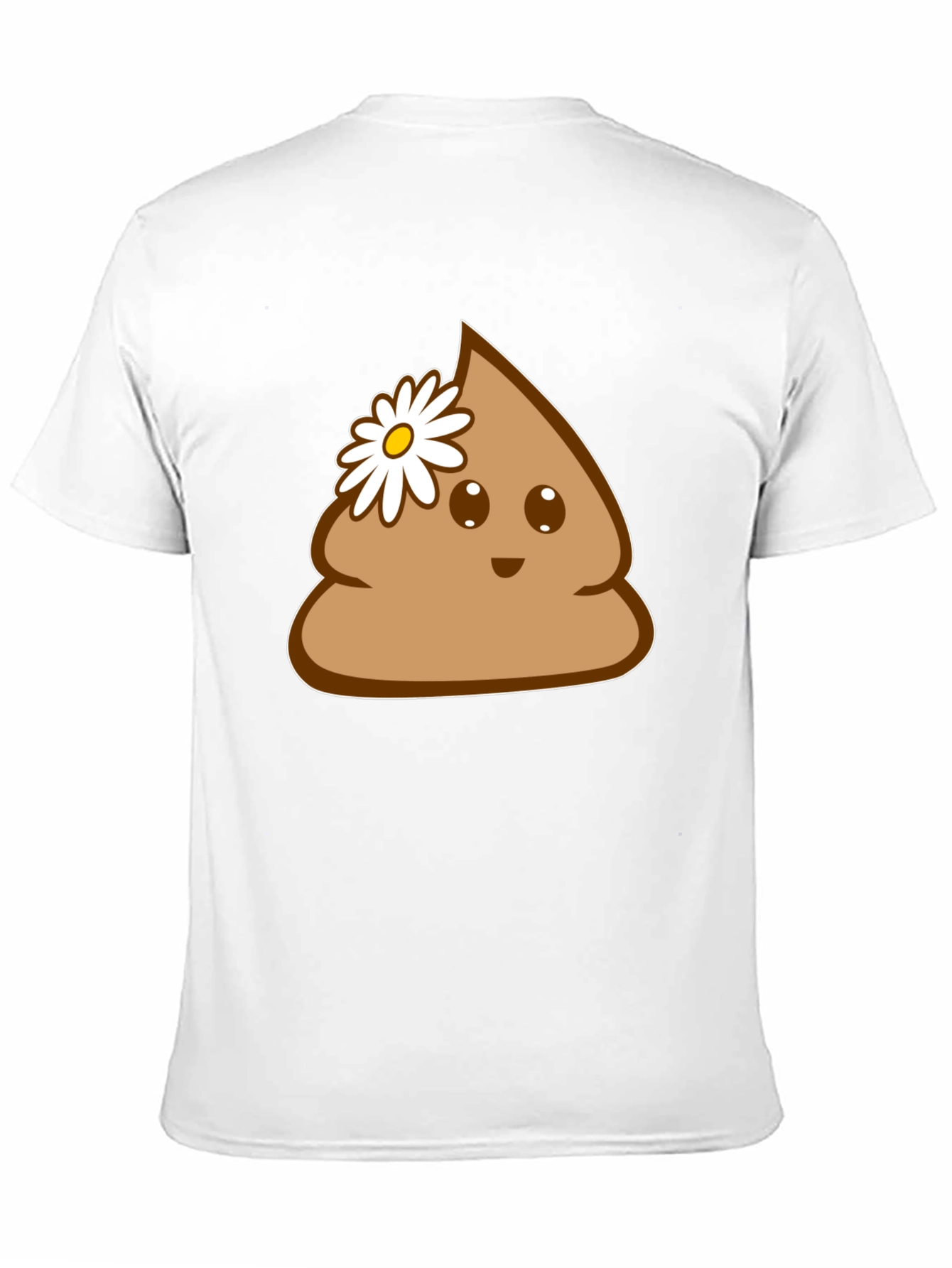 Black Cute Poop Emoji Graphic Tee - Fun Novelty T-Shirt view 11