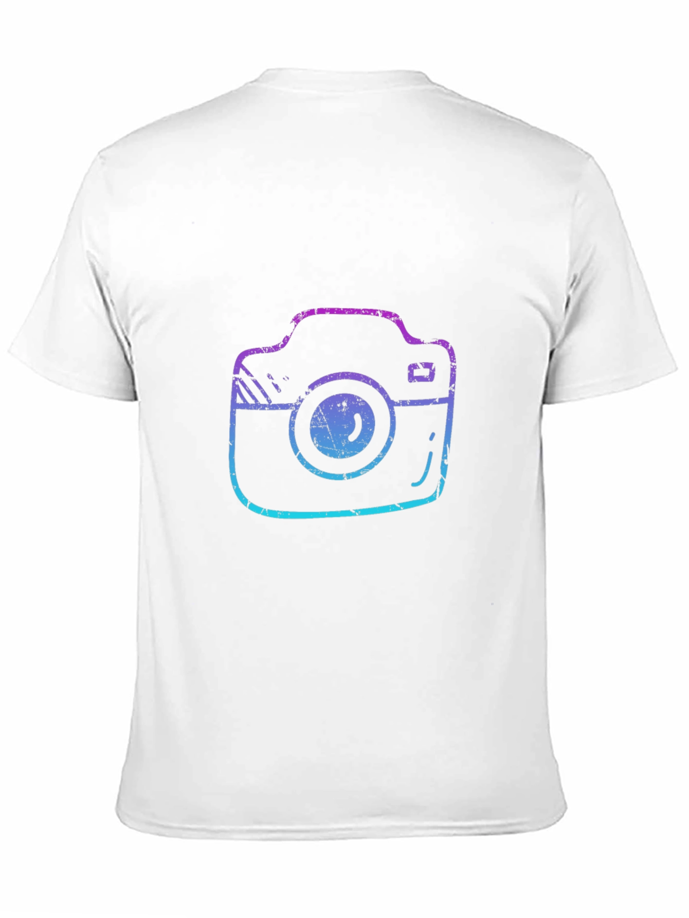 Black Retro Camera Graphic Tee - Black Cotton T-Shirt view 11