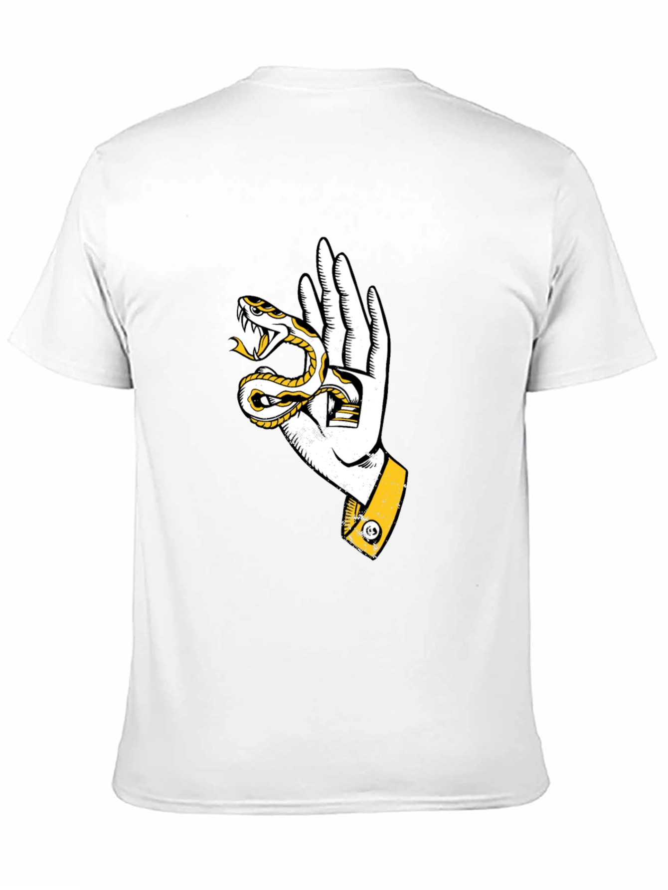 Black Snake Hand Graphic Tee - Stylish Black T-Shirt view 11