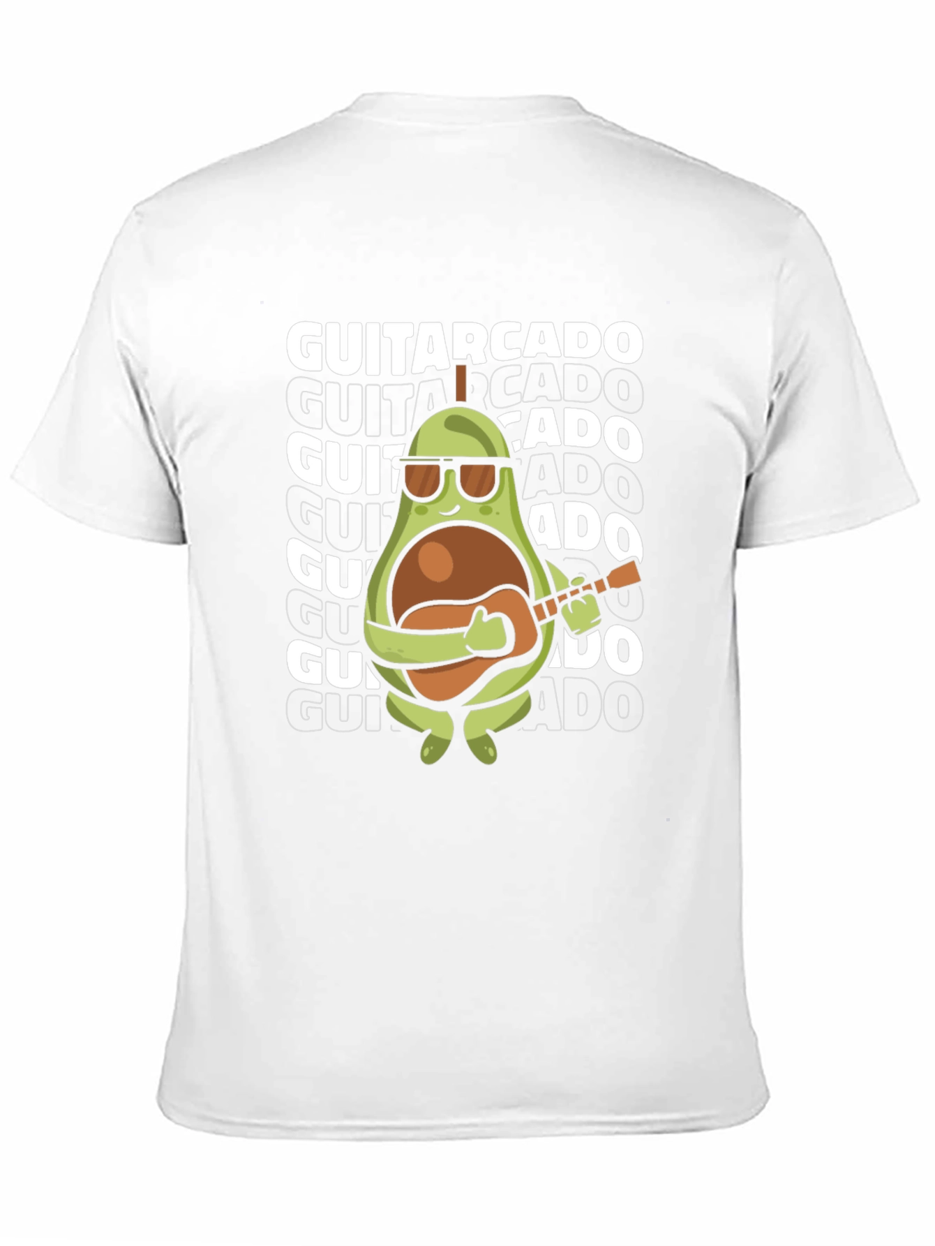 Black Guitarcado Graphic Tee - Avocado Guitarist view 11