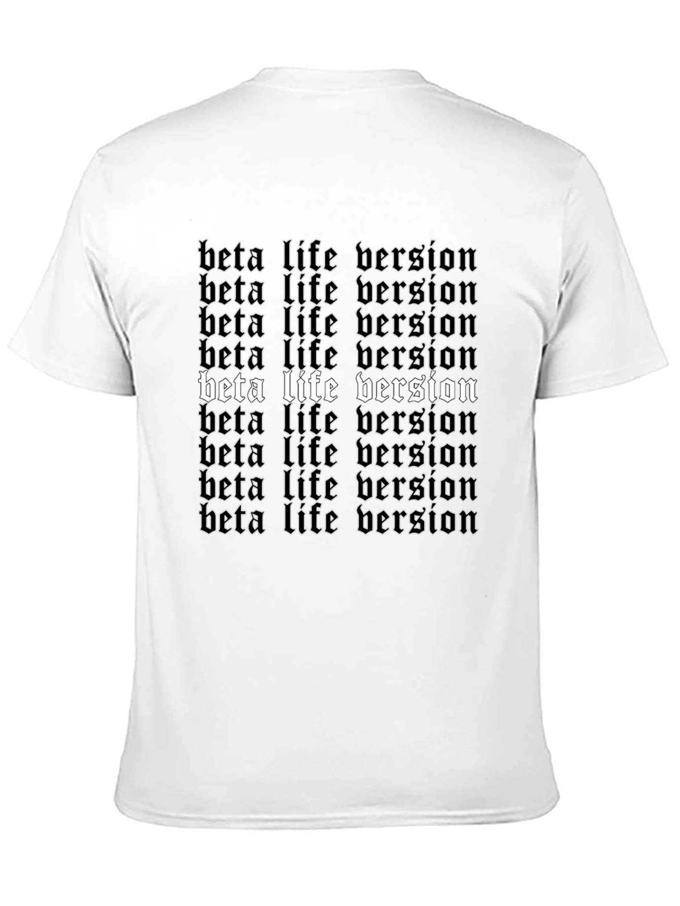 Black Beta Life Version Graphic Print Tee view 11