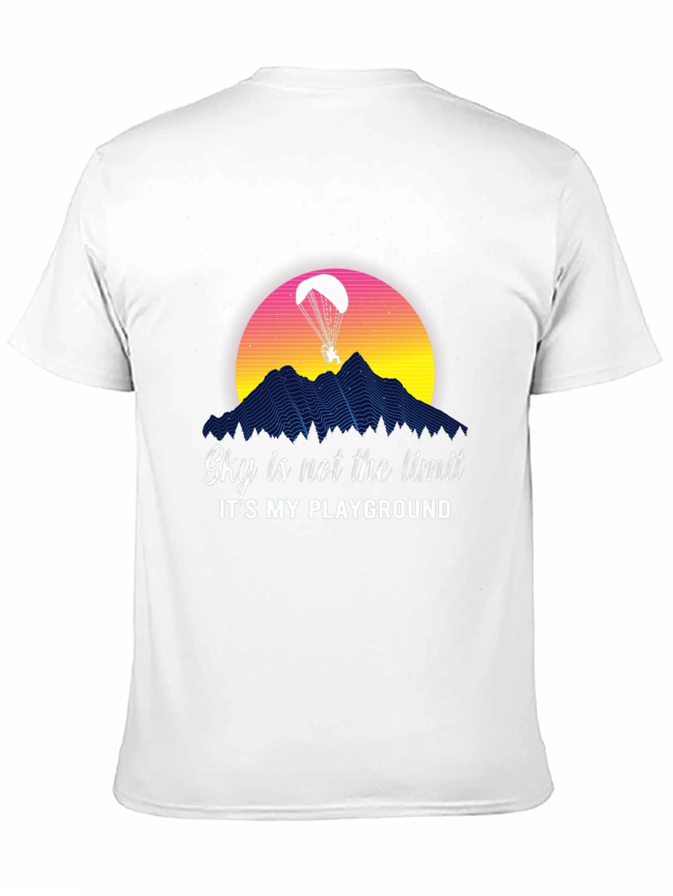 Black Sky's the Limit Paragliding Graphic Tee - Adventure Ready! view 11