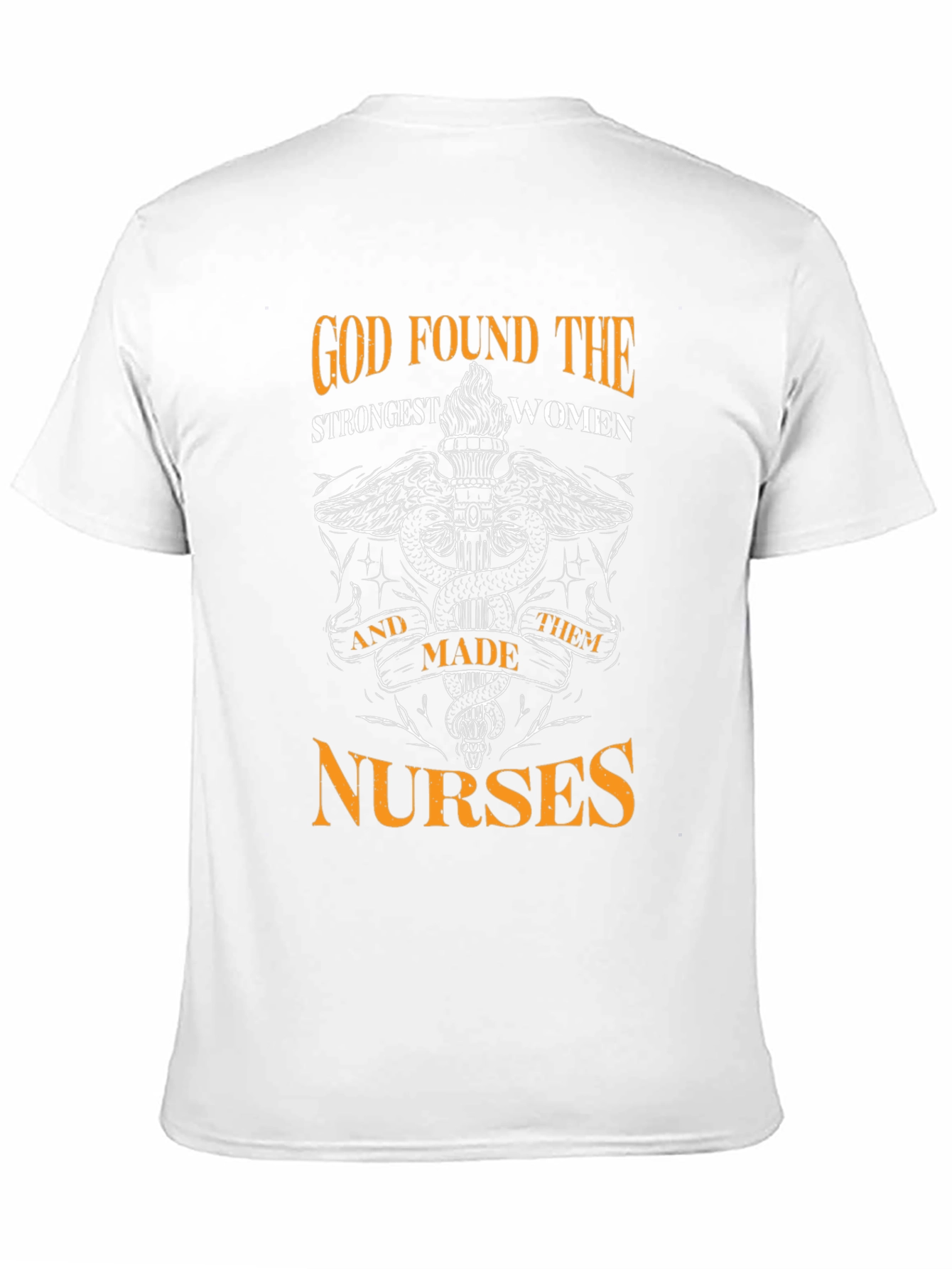 Black God Found The Strongest Women Nurses Black T-Shirt view 11
