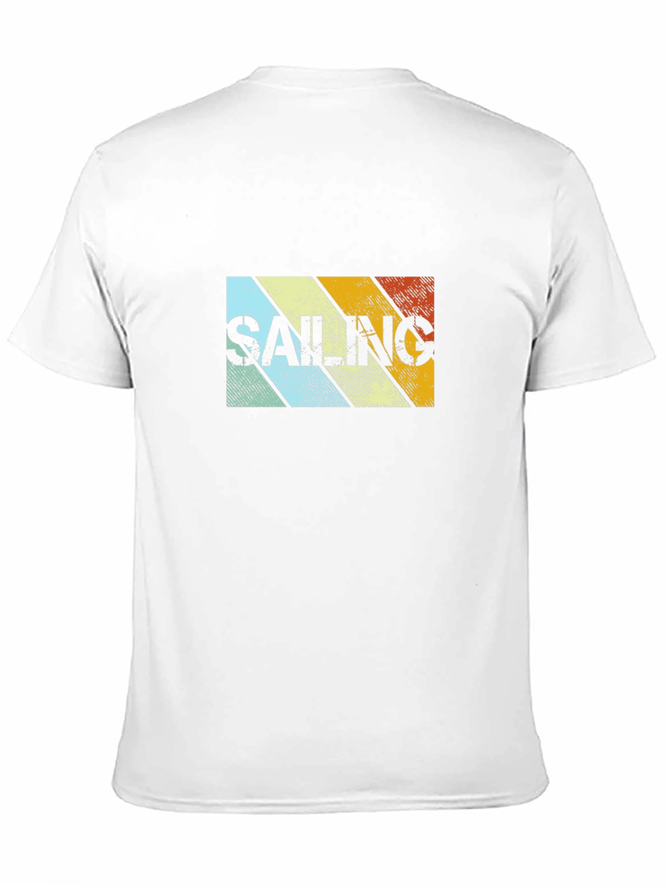 Black Retro Sailing Striped Graphic Tee view 11