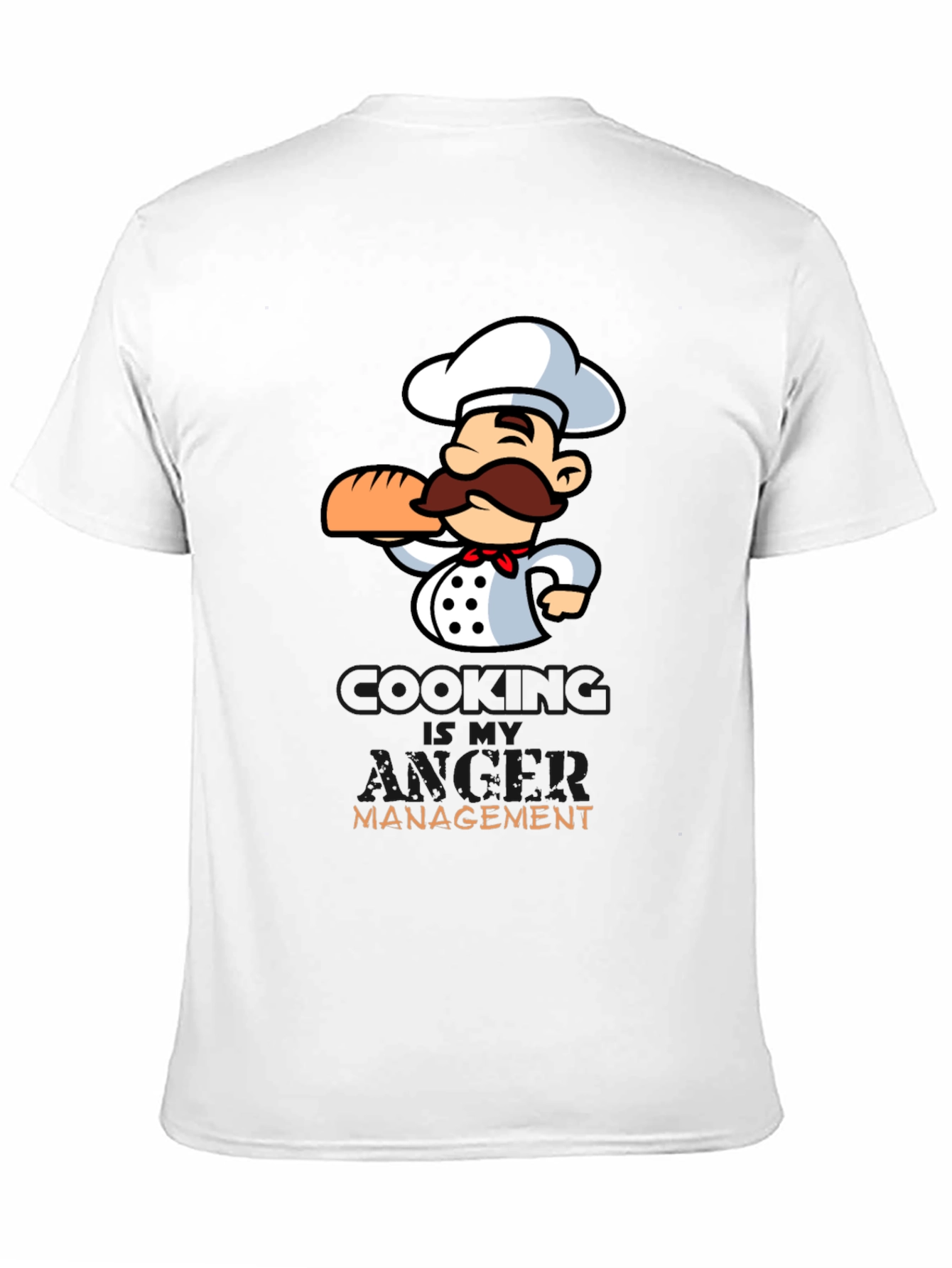 Black Chef Cartoon Graphic T-Shirt - Cooking Management view 11