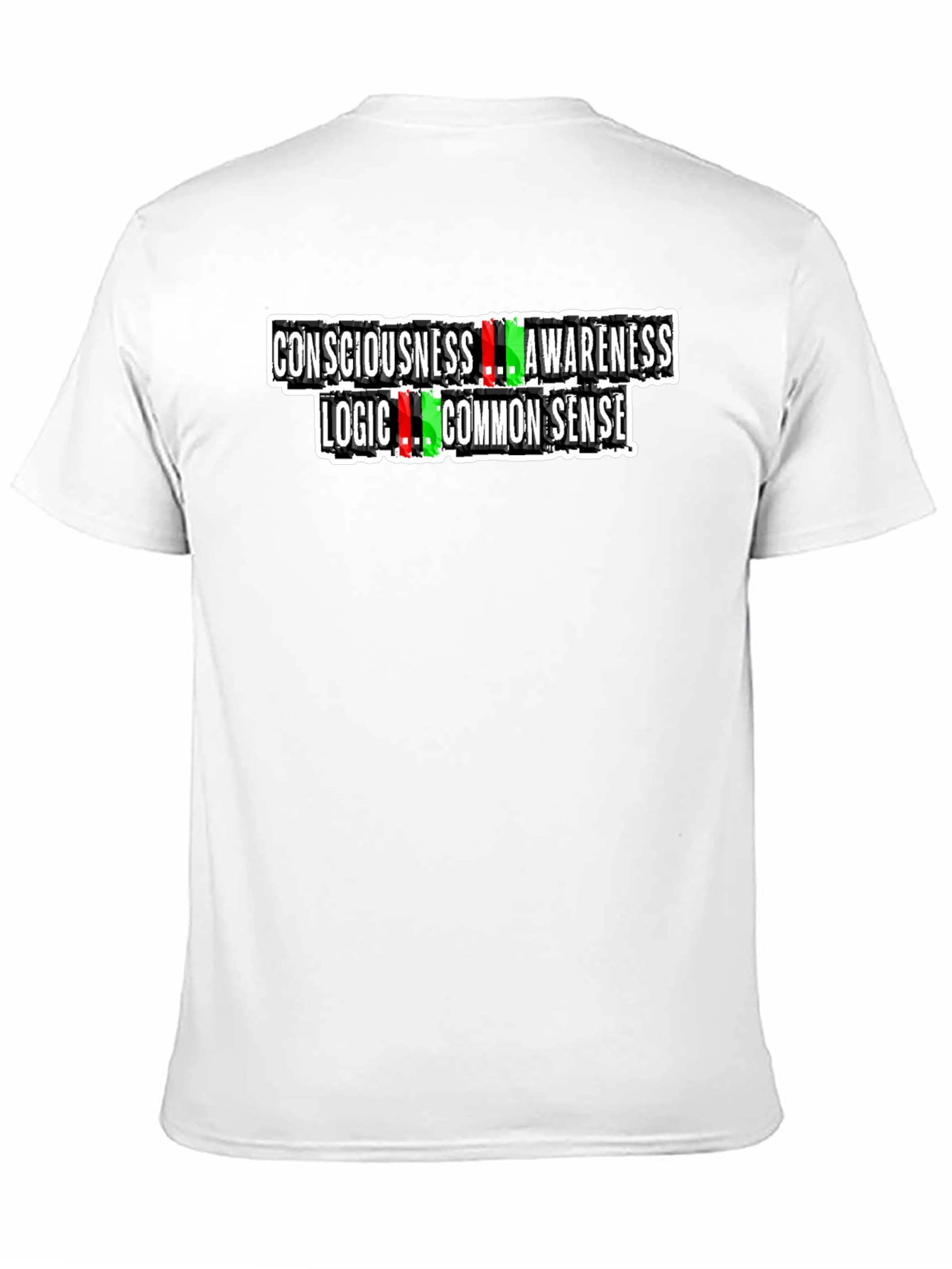 Black Consciousness Awareness Logic Common Sense Graphic Tee view 11