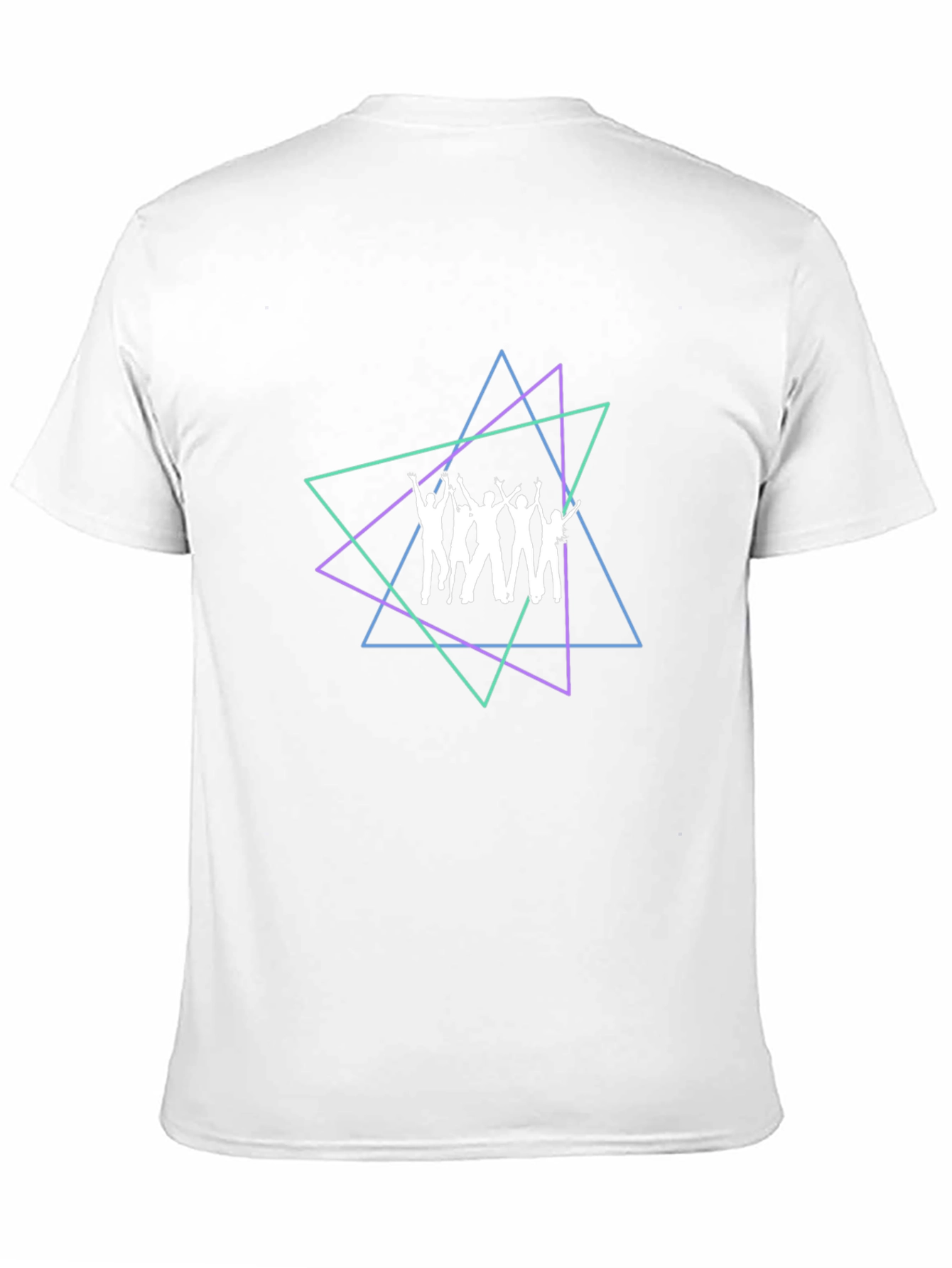 Black Retro Geometric Dance Crew Graphic Tee view 11