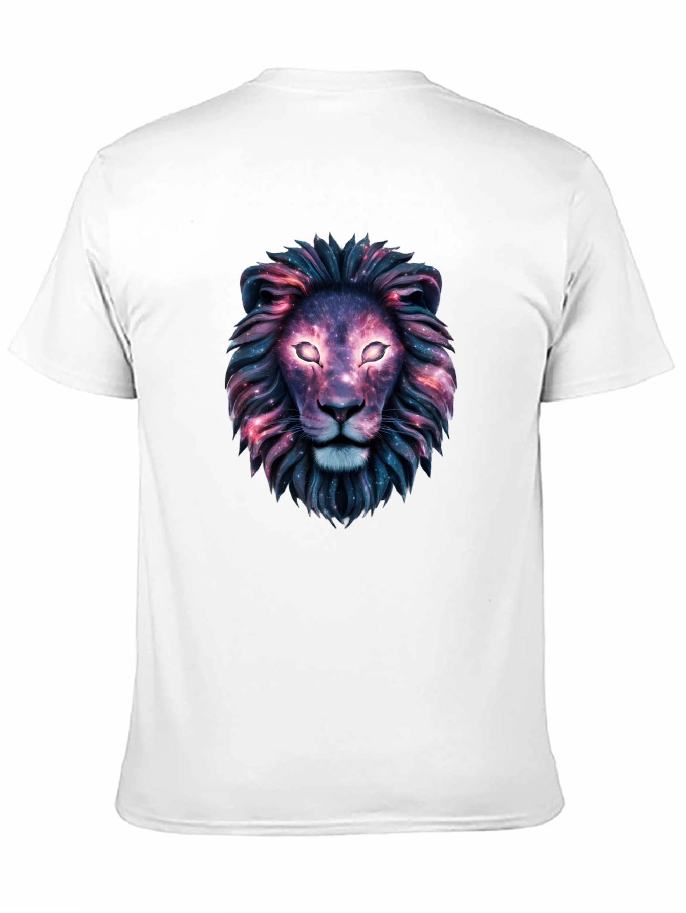 Black Galaxy Lion Graphic Tee - Cosmic Style view 11