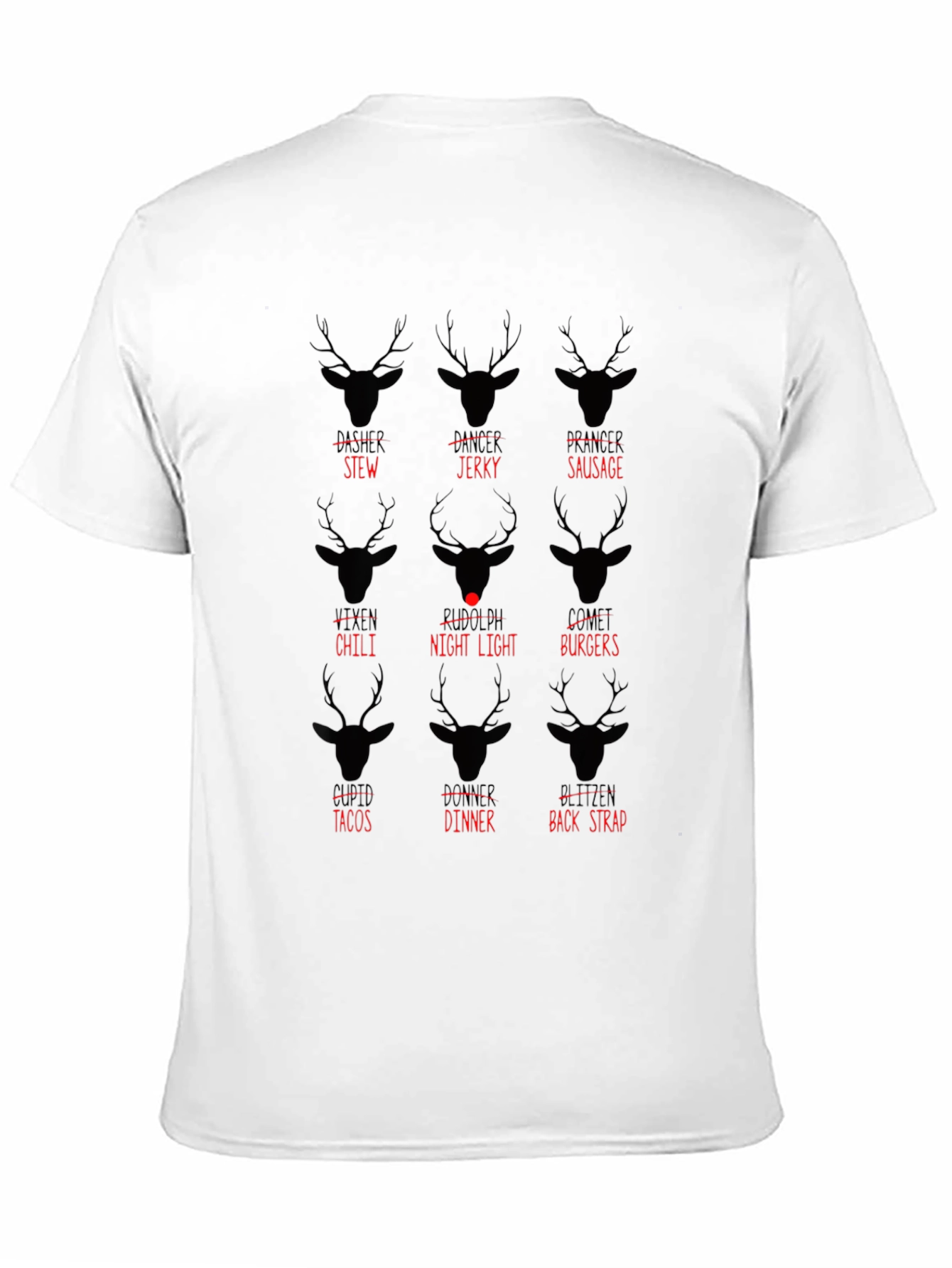 Black Rudolph's Menu Black T-Shirt view 11