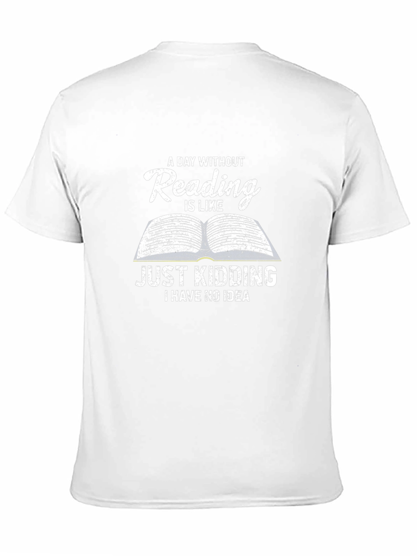 Black Funny Reading T-Shirt - A Day Without Reading view 11