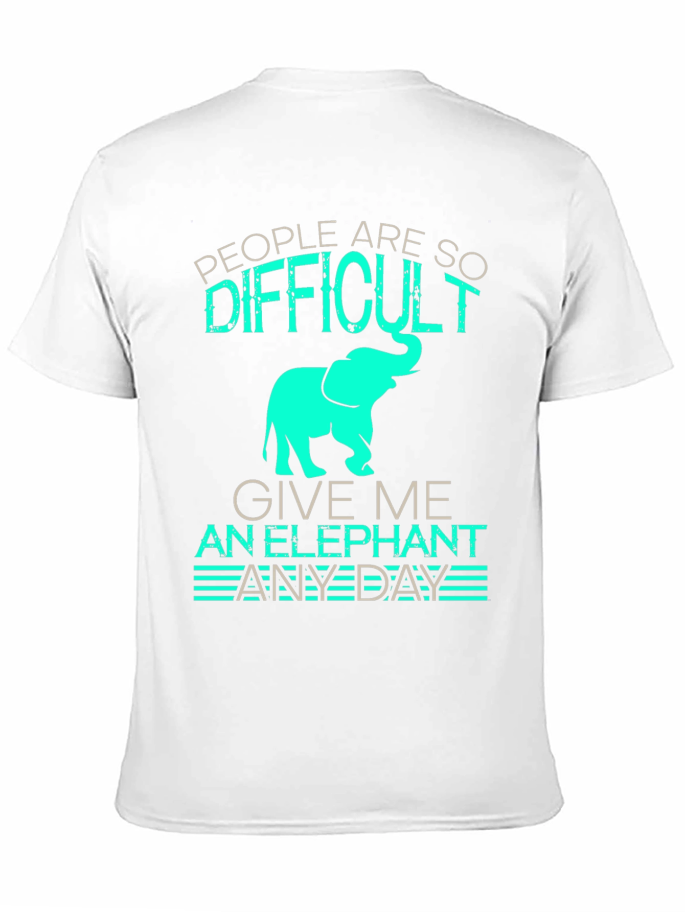 Black Difficult People, Give Me An Elephant Black T-Shirt view 11