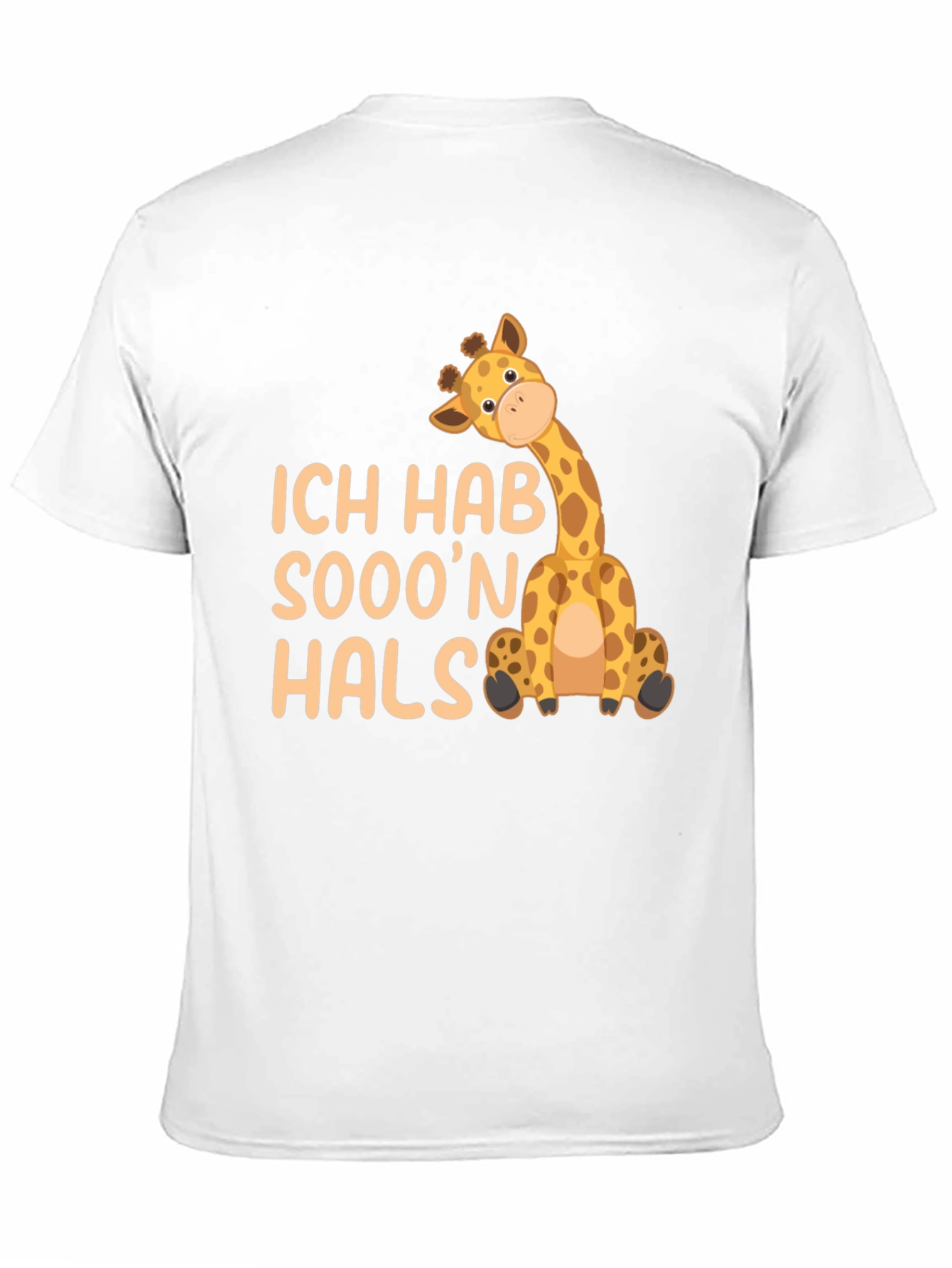Black Ich Hab Sooo'n Hals Giraffe Black T-Shirt view 11