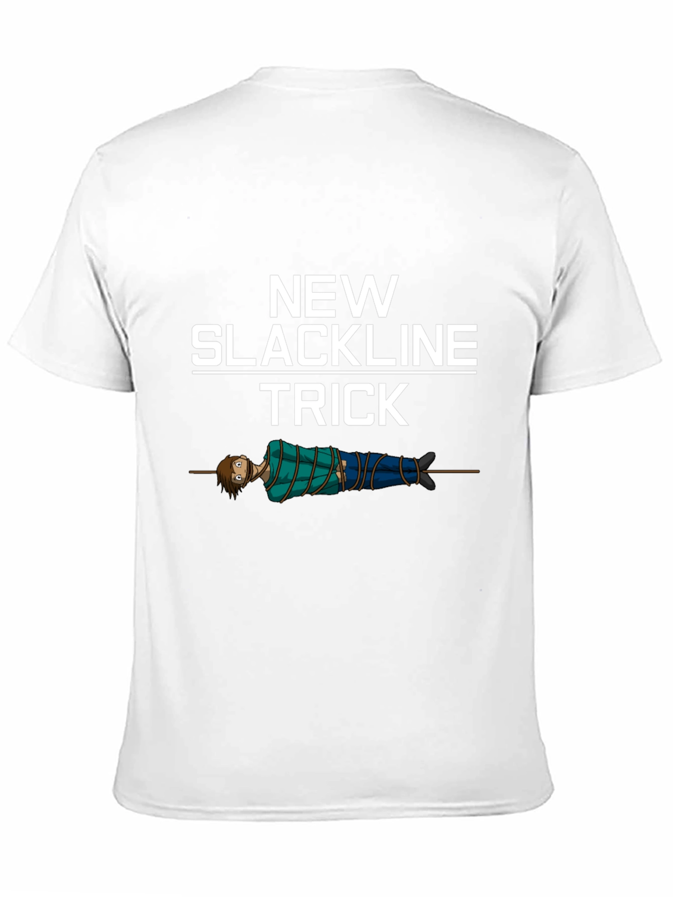 Black New Slackline Trick T-Shirt - Funny Slacklining Tee view 11