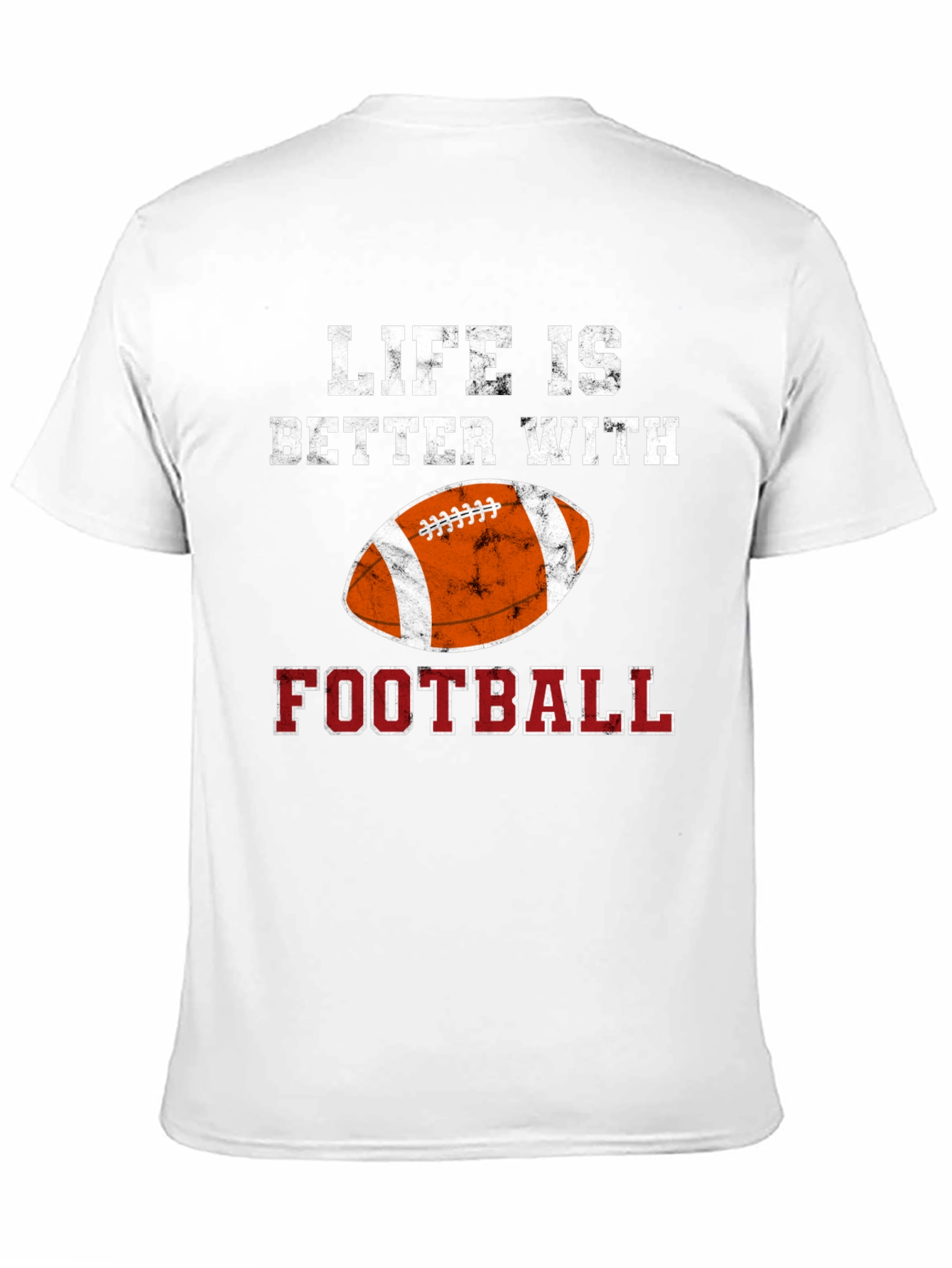 Black Life Is Better With Football T-Shirt view 11
