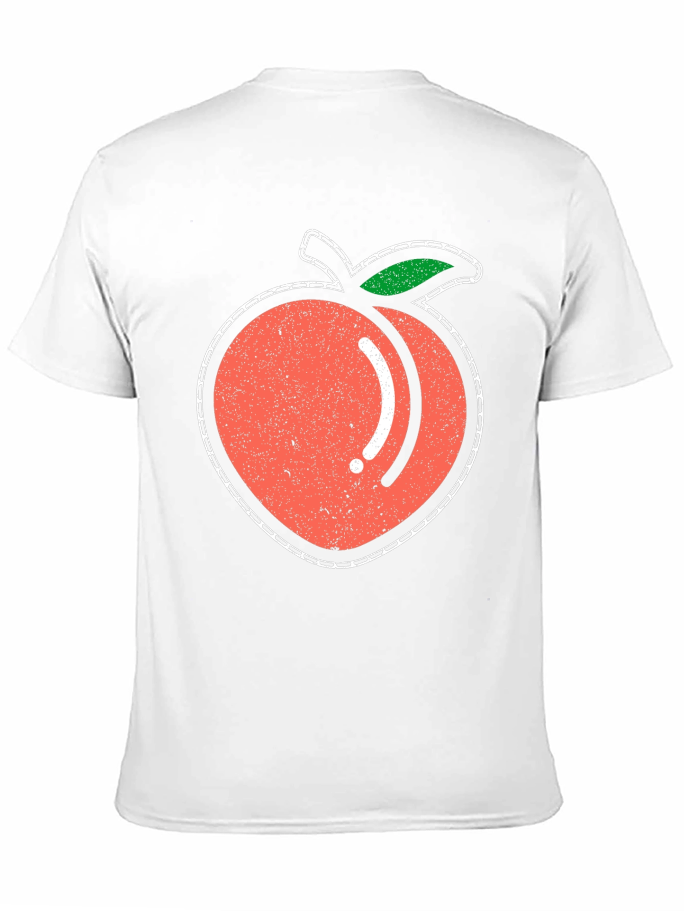 Black Peach Graphic Tee - Black Cotton T-Shirt view 11