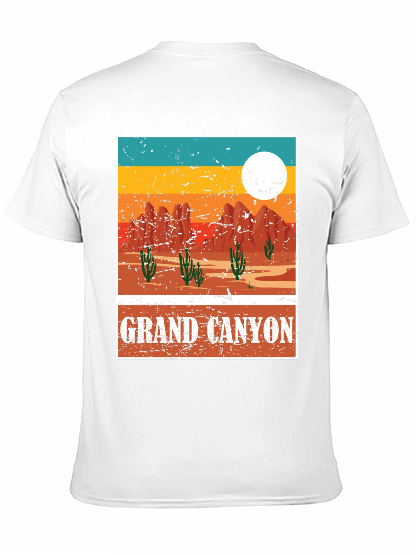 Black Grand Canyon Graphic Tee - Vintage Style Desert T-Shirt view 11