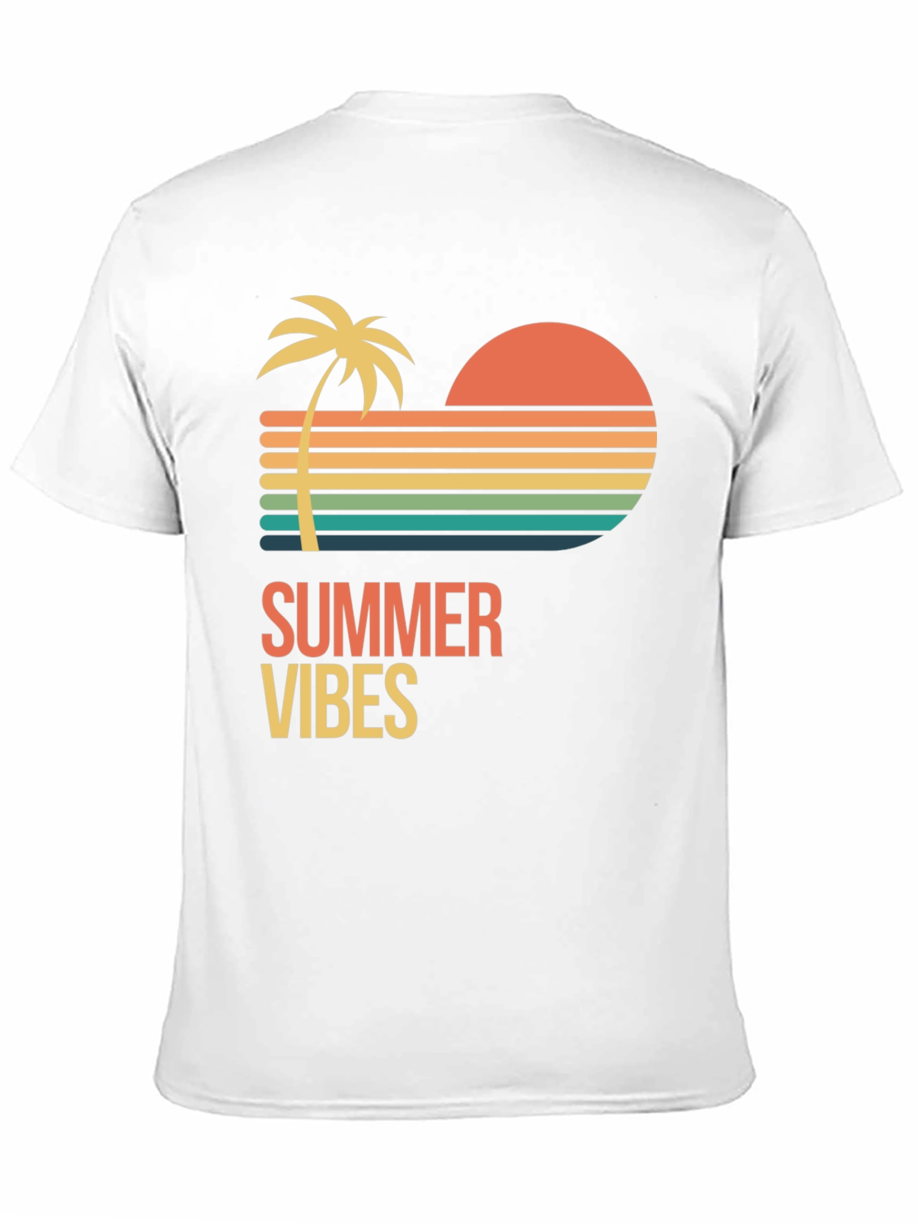 Black Summer Vibes Graphic T-Shirt - Black view 11