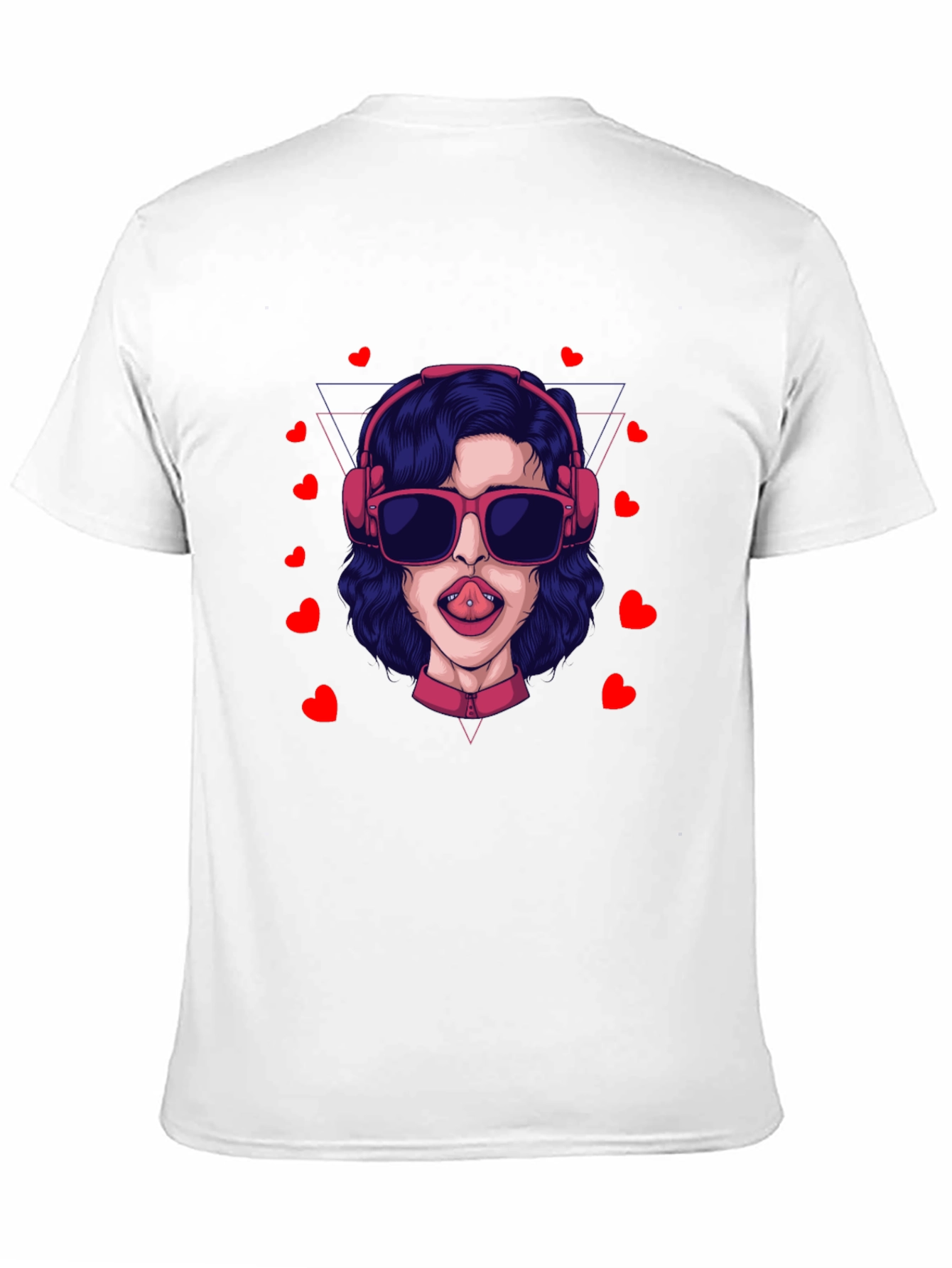 Black Black T-Shirt with Cool Girl Graphic view 11