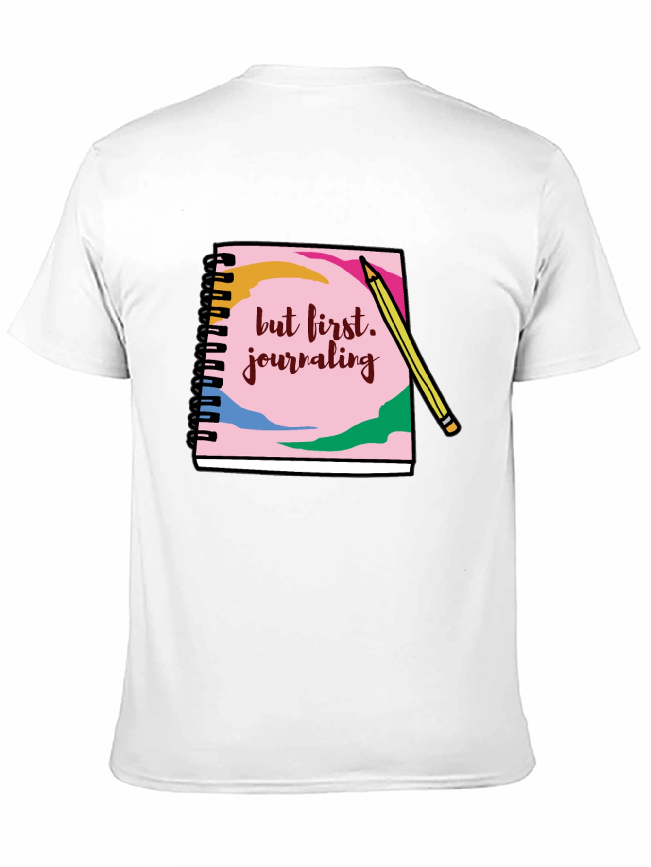 Black Journaling T-Shirt: But First, Journaling! view 11