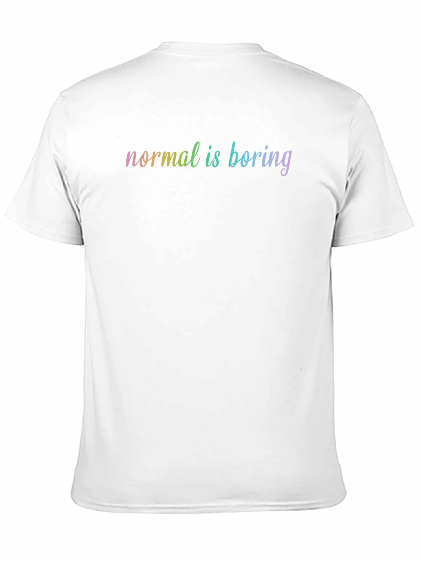 Black Normal is Boring T-Shirt - Black Cotton Tee view 11
