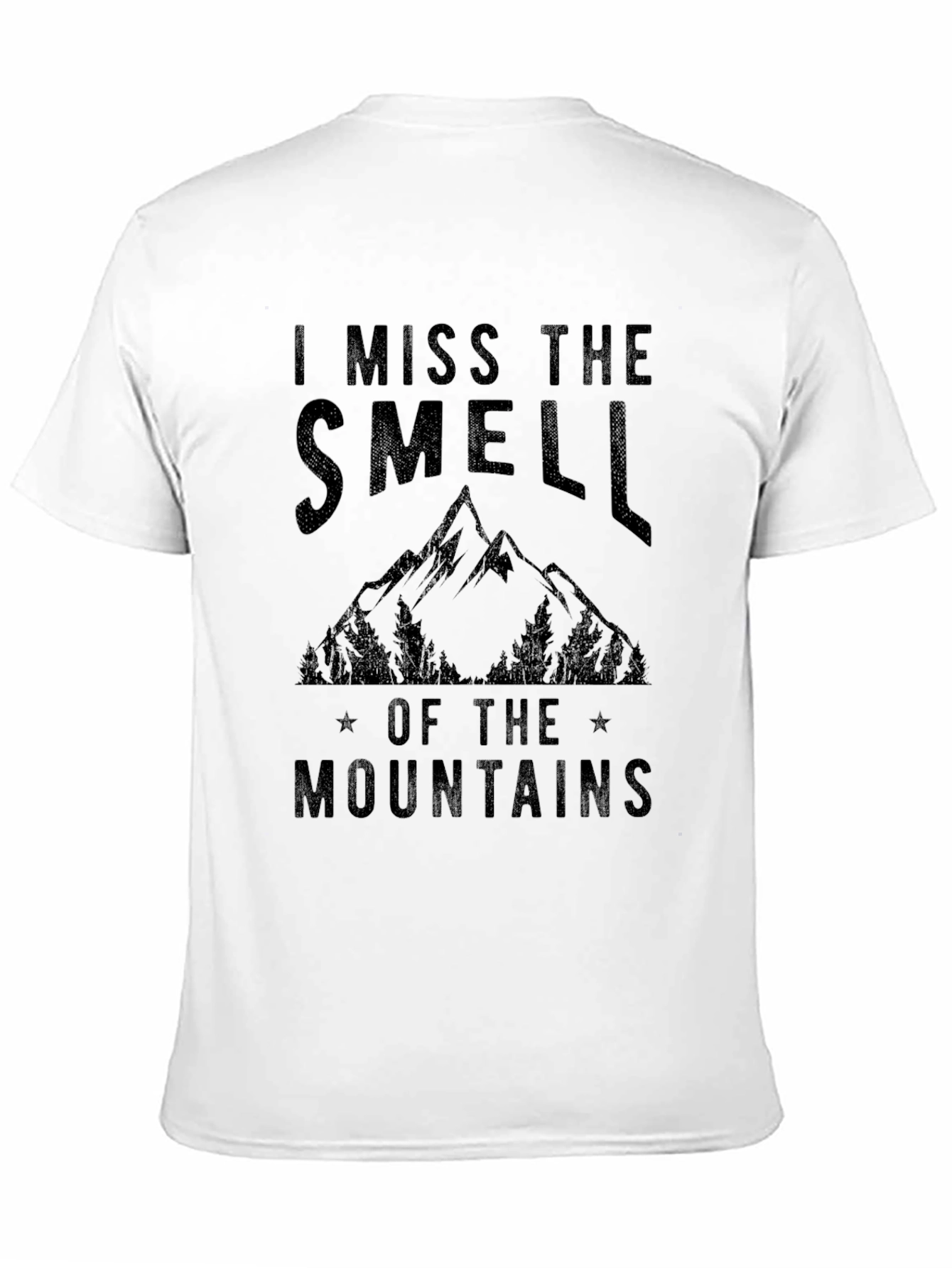 Black I Miss the Smell of the Mountains Graphic Tee view 11